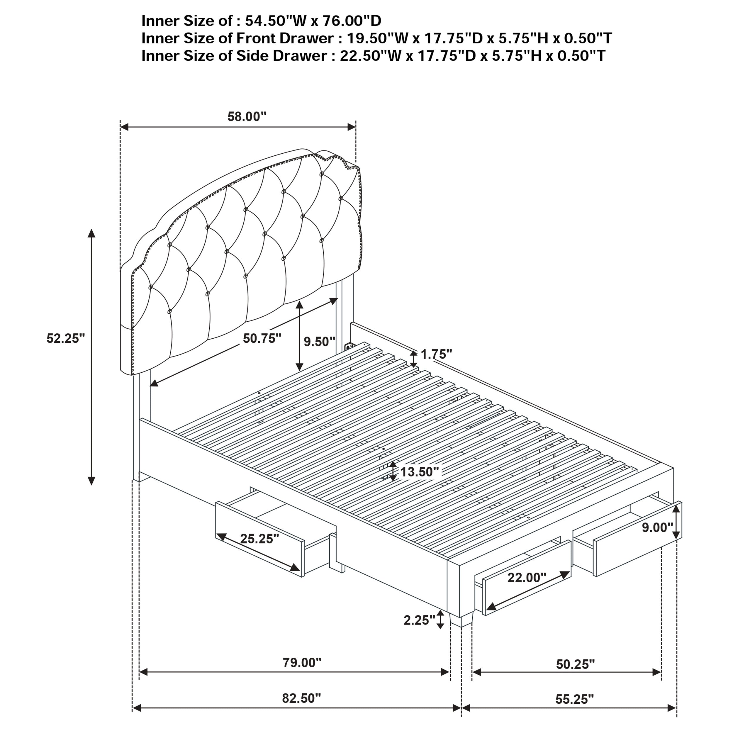 Marianna Panel Platform Storage Bed - Ideal Furniture (Fresno,CA)