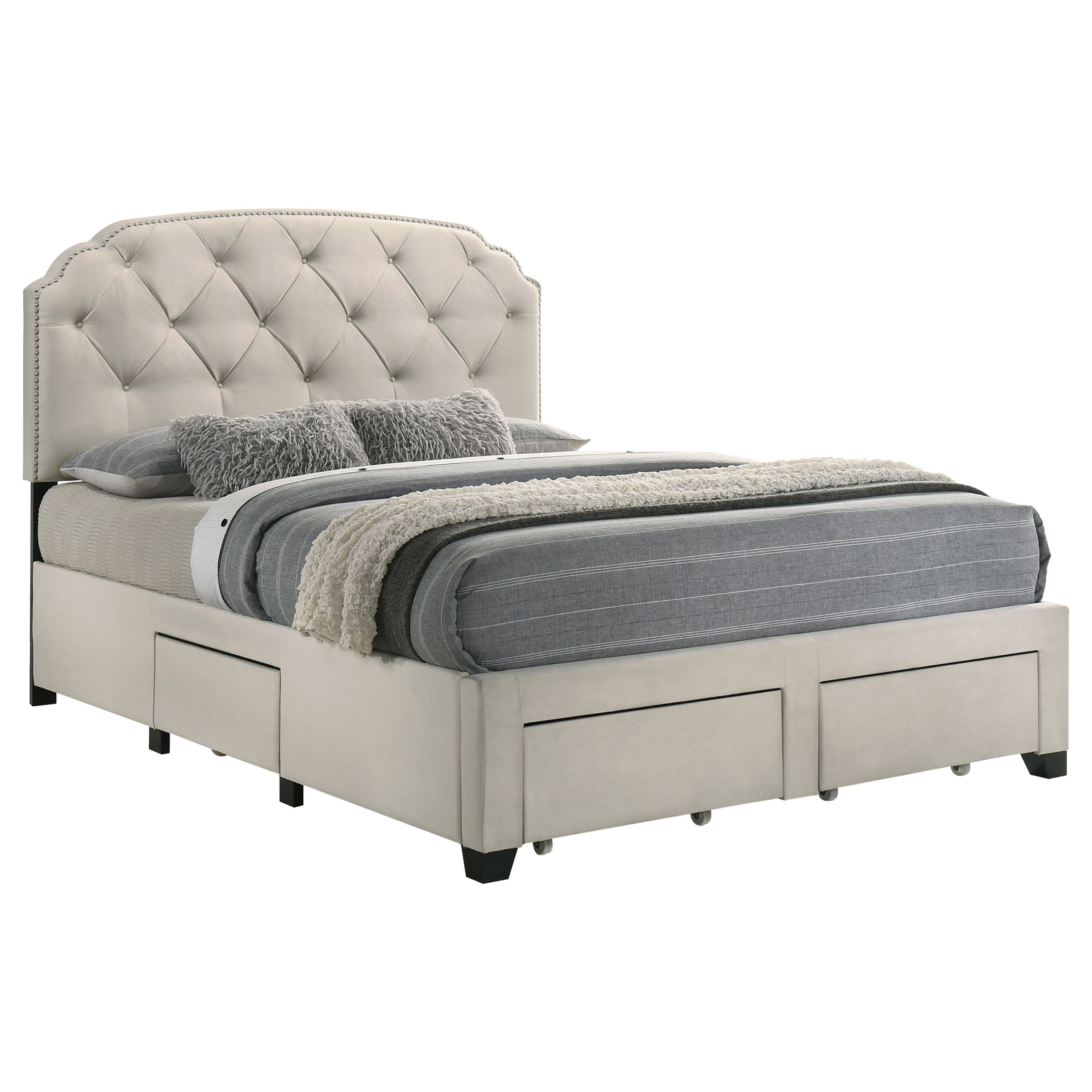 Marianna Panel Platform Storage Bed - Ideal Furniture (Fresno,CA)