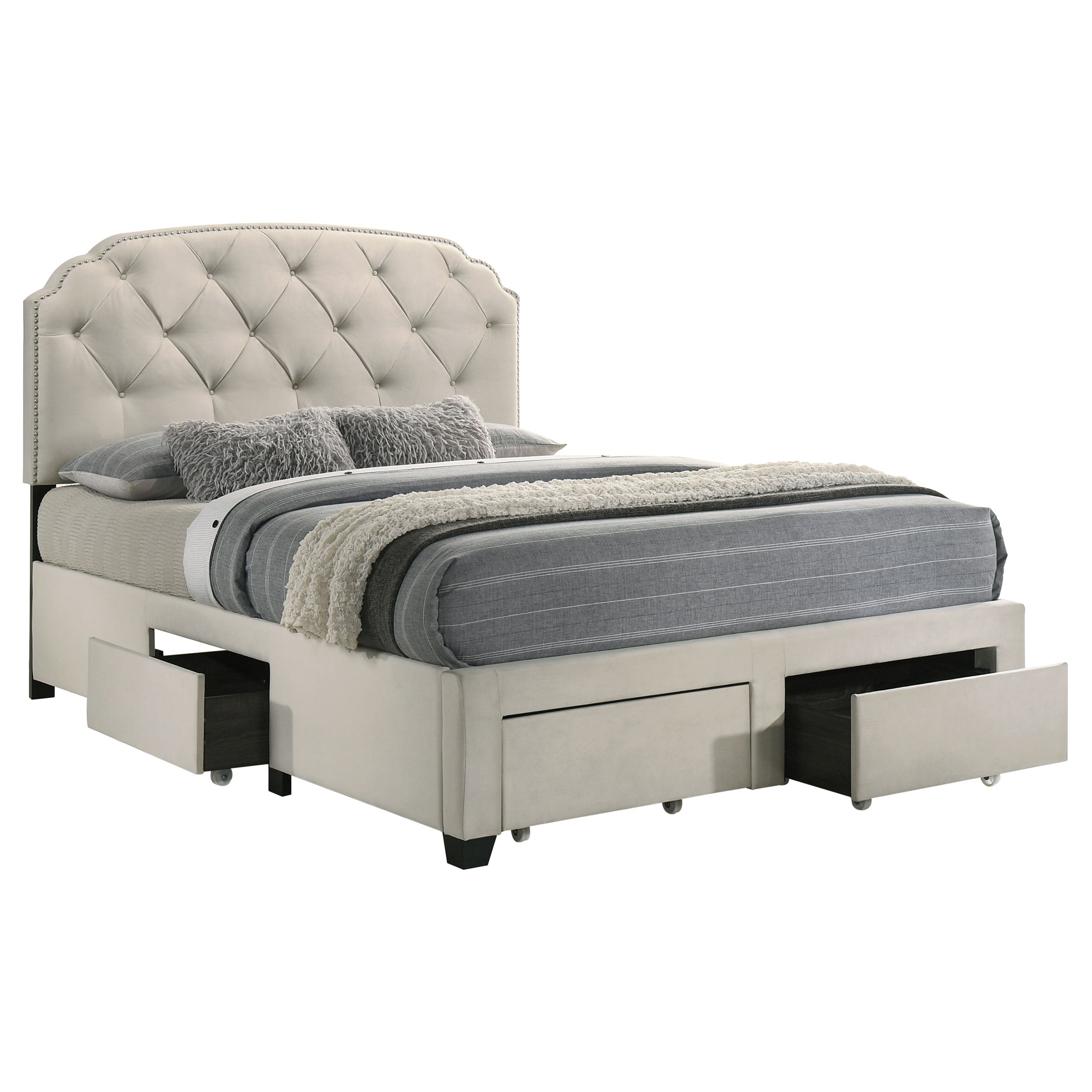 Marianna Panel Platform Storage Bed - Ideal Furniture (Fresno,CA)