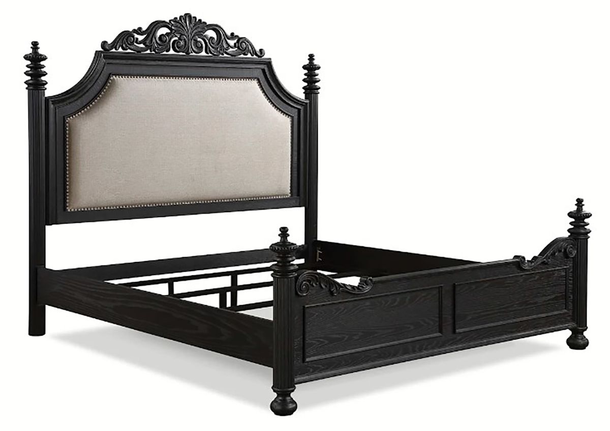 Crown Mark Furniture Kingsbury Queen Panel Bed in Black B1130-Q - Ideal Furniture (Fresno,CA)