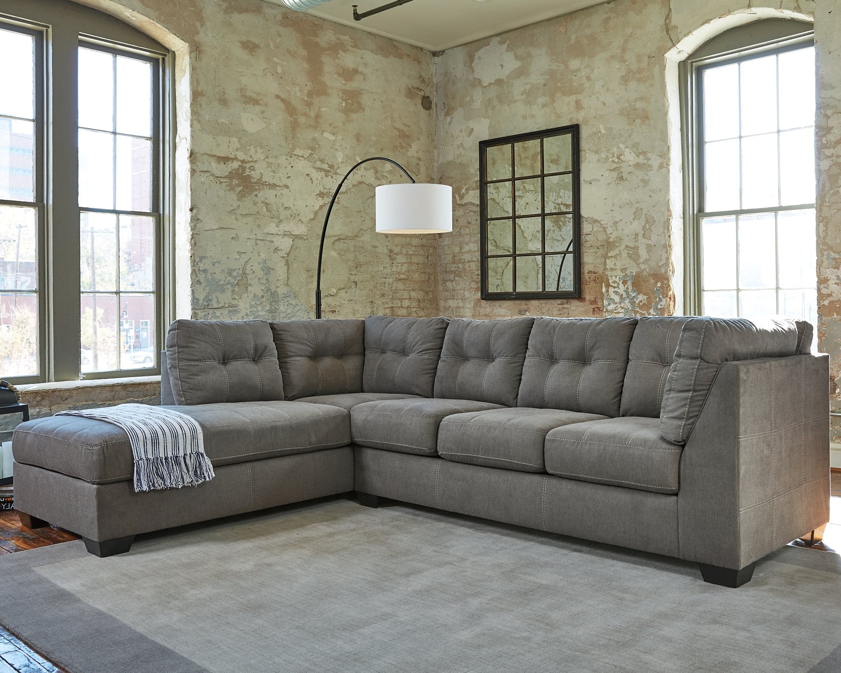 Pitkin 2-Piece Sectional with Chaise - Ideal Furniture (Fresno,CA)