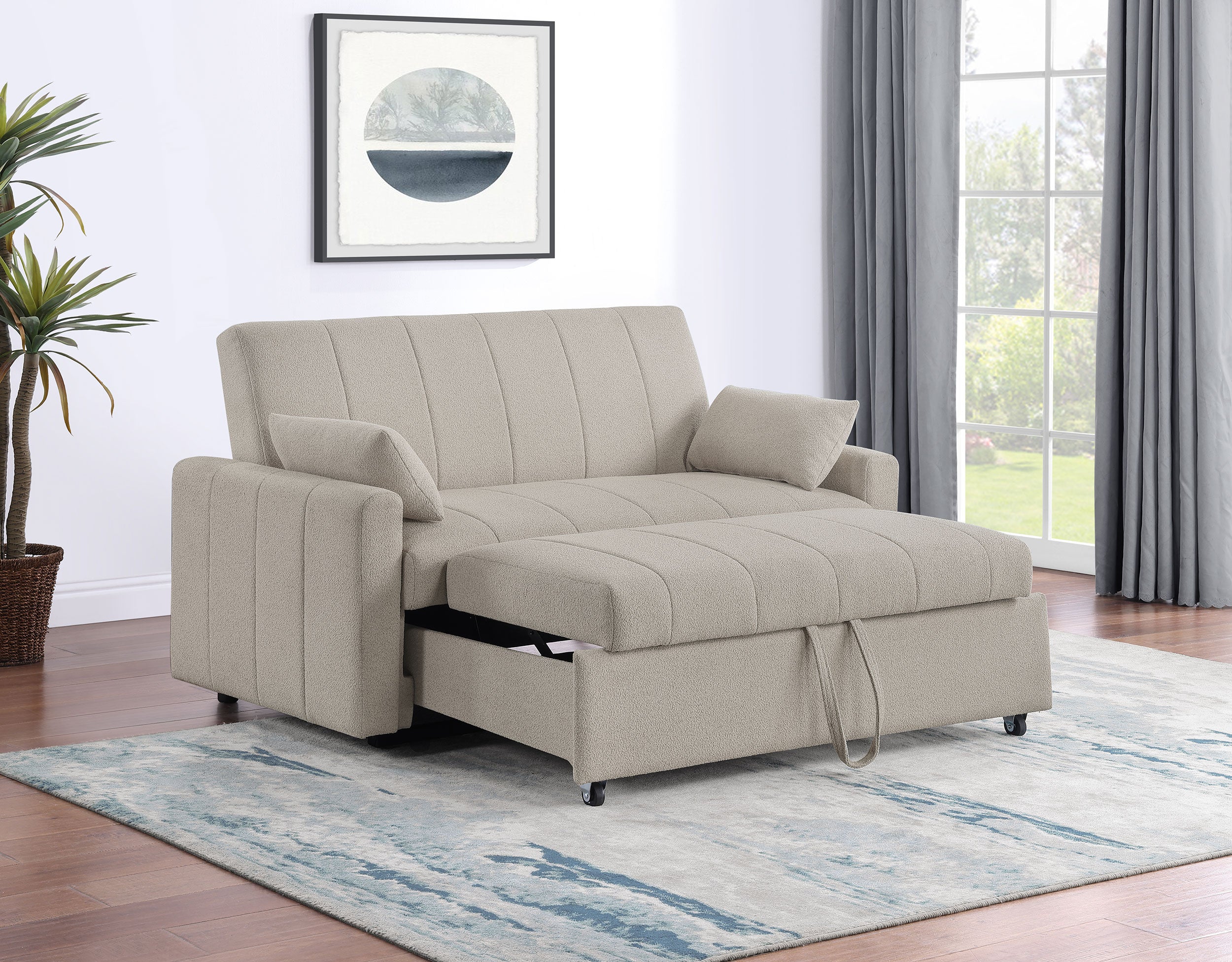 Portland Convertible Sleeper Sofa Bed - Ideal Furniture (Fresno,CA)