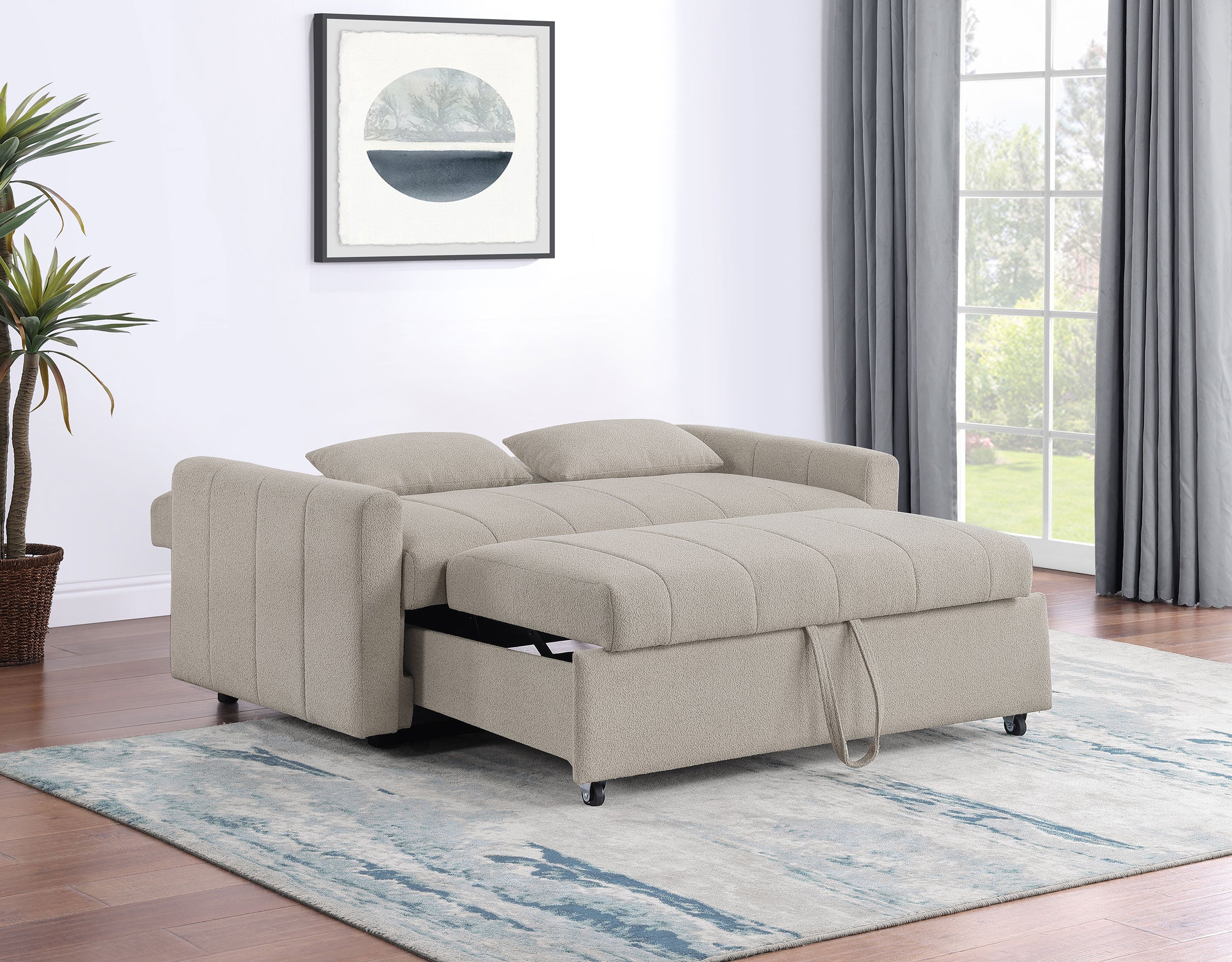 Portland Convertible Sleeper Sofa Bed - Ideal Furniture (Fresno,CA)