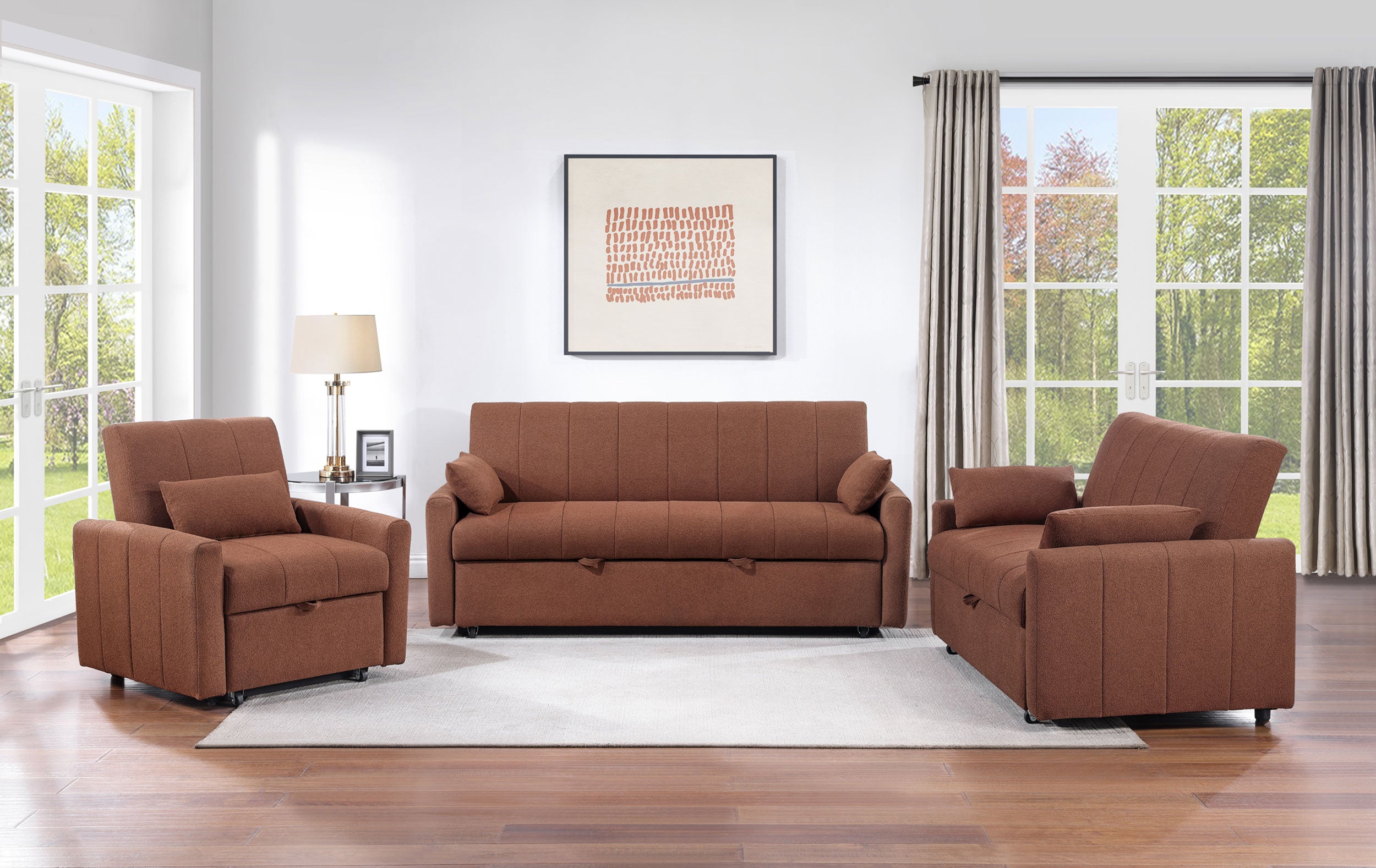 Portland Convertible Sleeper Sofa Bed - Ideal Furniture (Fresno,CA)