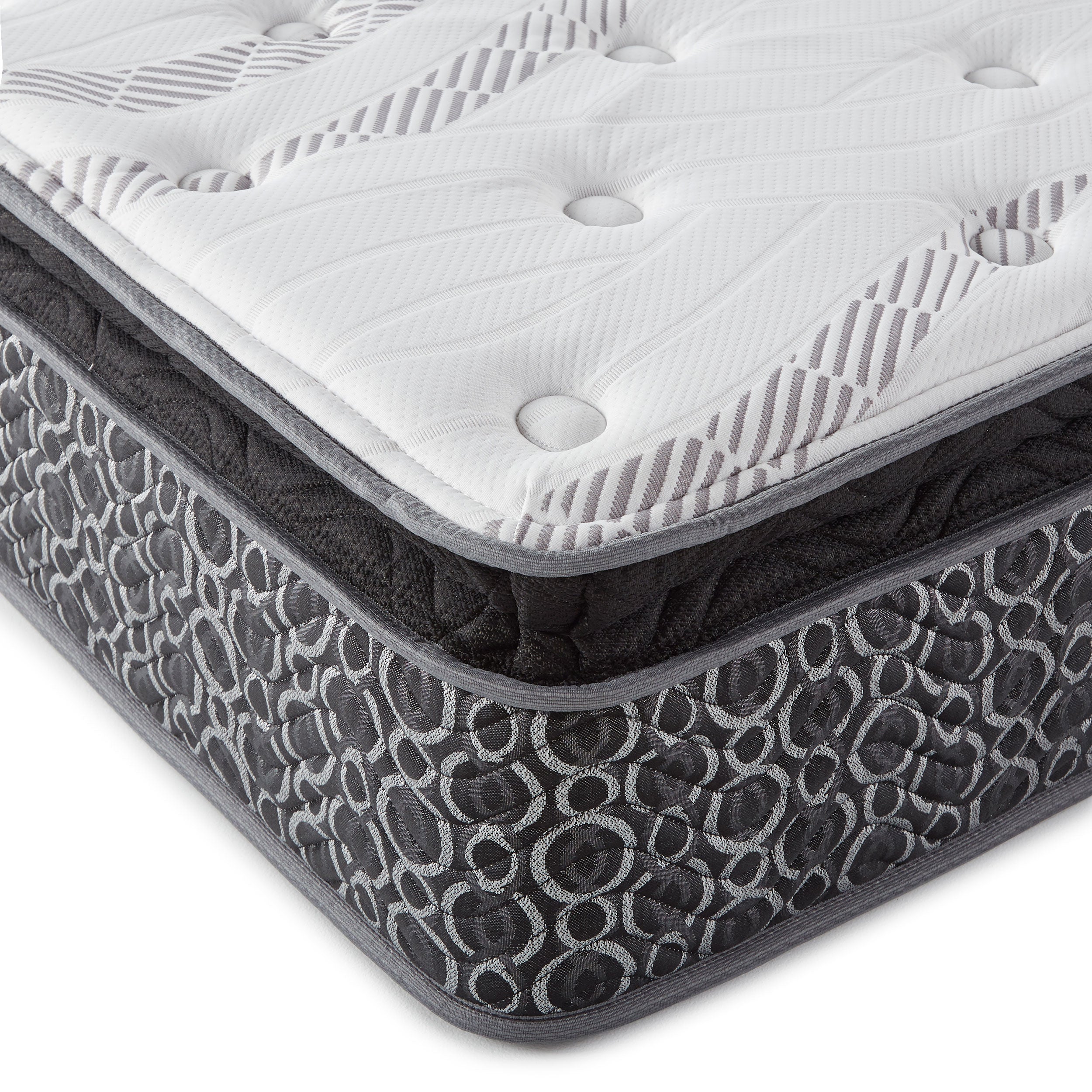 Hayes Medium Plush Pillow Top Hybrid Mattress - Ideal Furniture (Fresno,CA)
