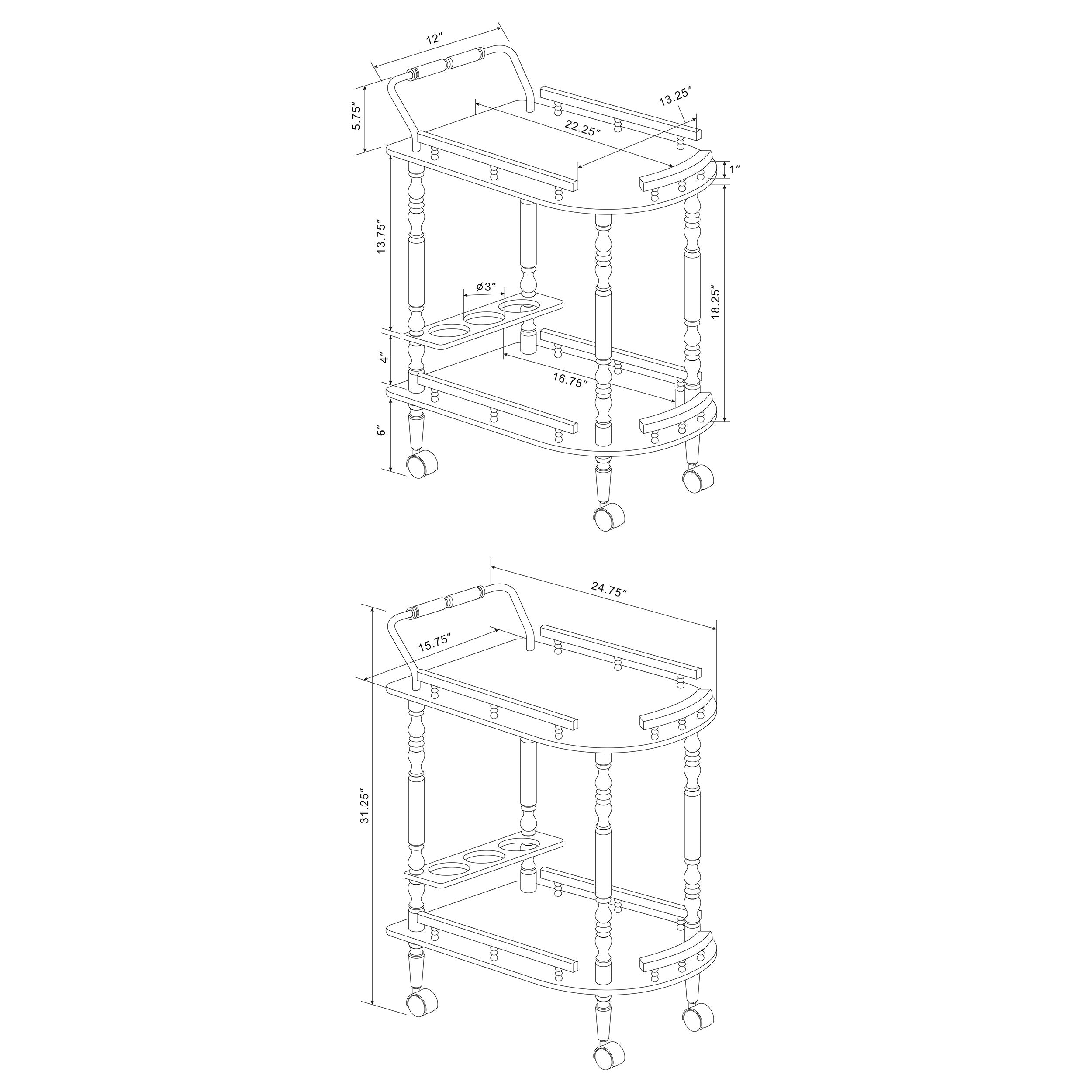 Palmer Bar Cart - Ideal Furniture (Fresno,CA)