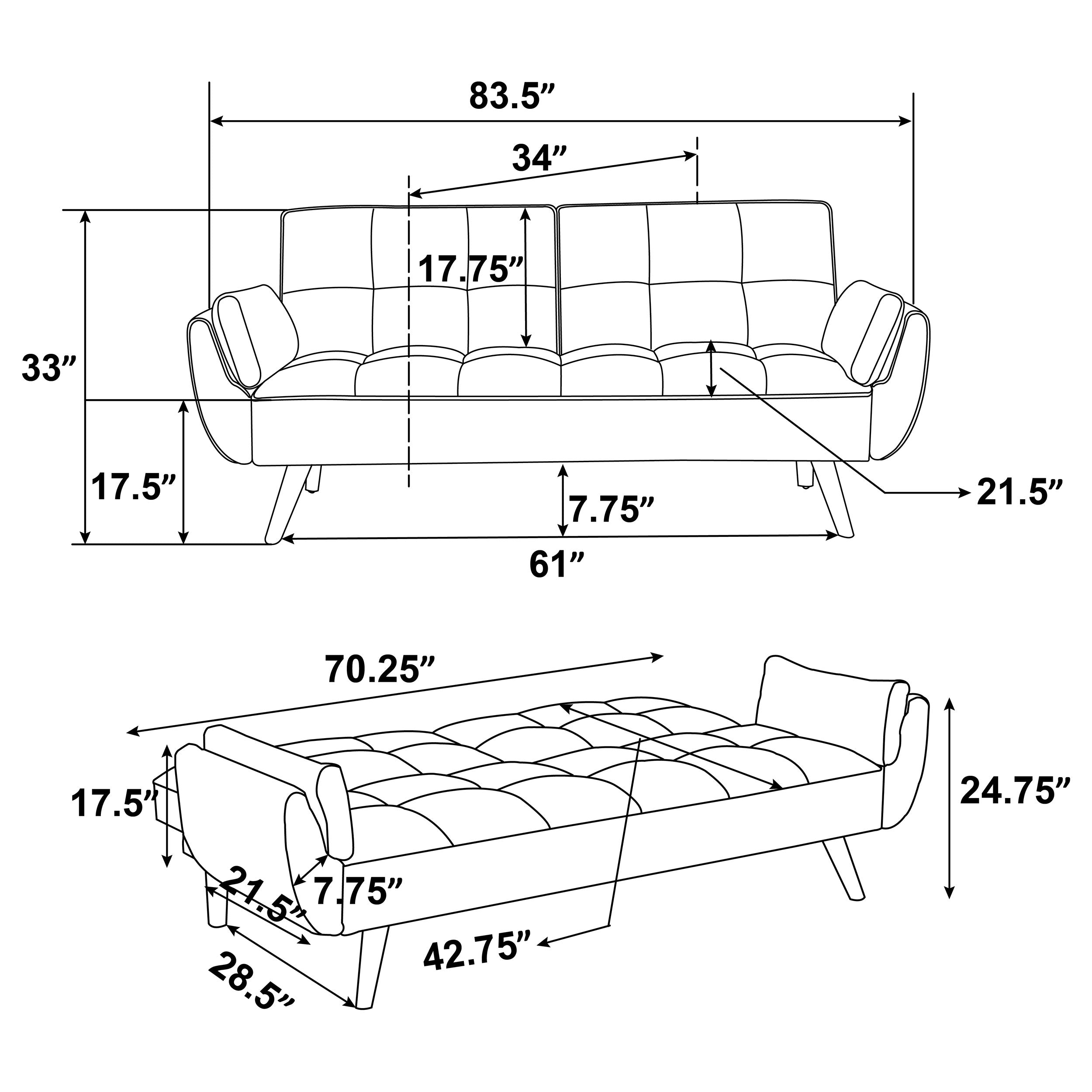 Caufield Convertible Sofa Bed