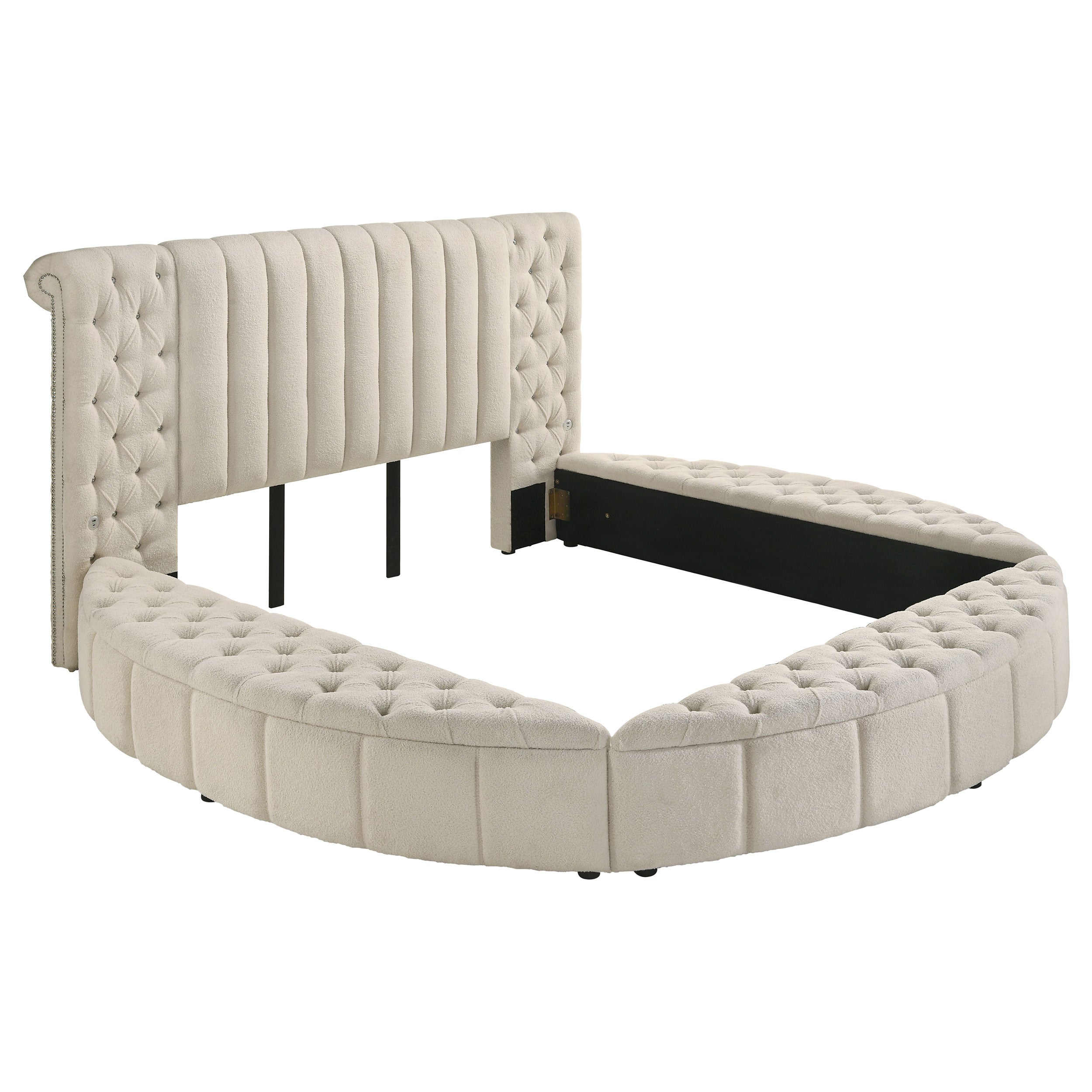 Sonya Panel Floor Storage Bed - Ideal Furniture (Fresno,CA)