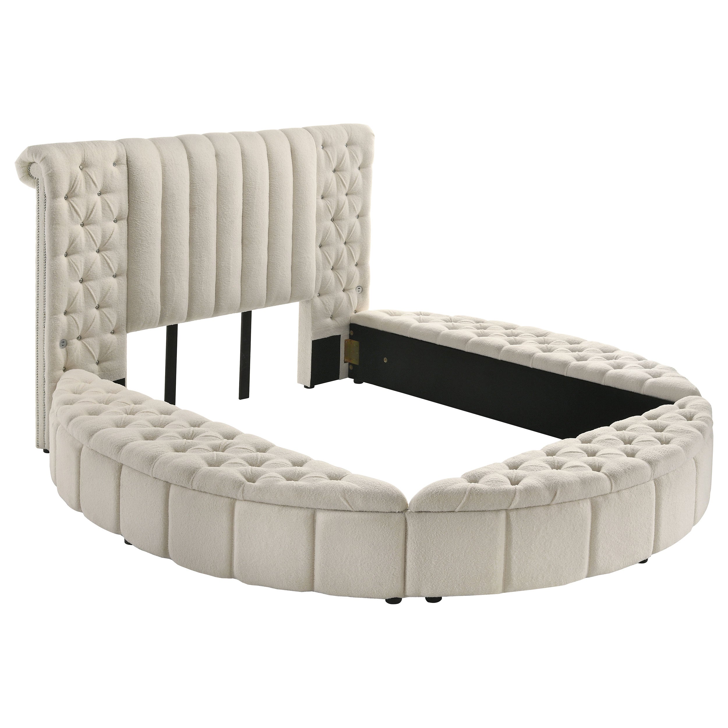 Sonya Panel Floor Storage Bed - Ideal Furniture (Fresno,CA)