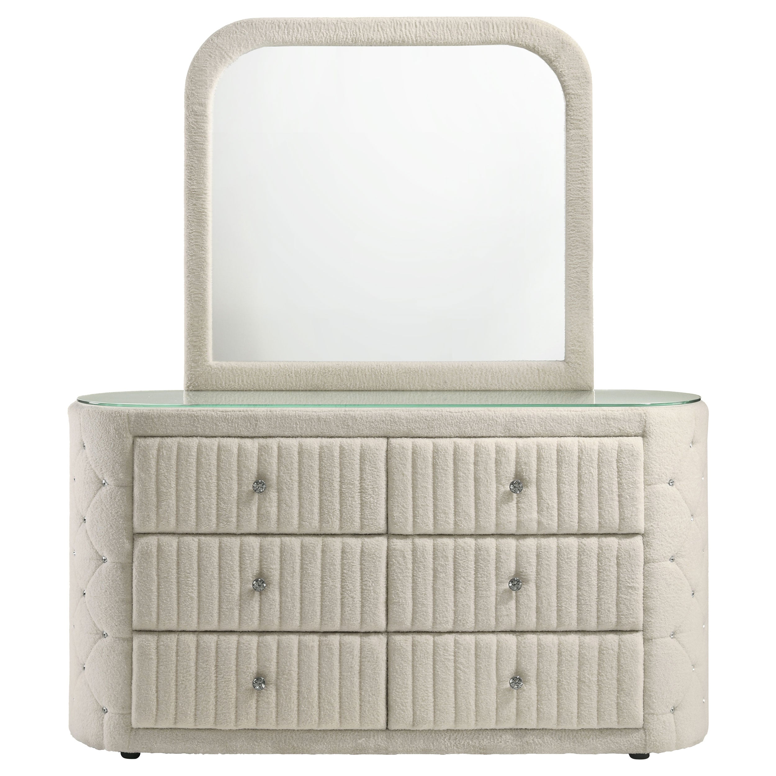 Sonya Dresser with Mirror - Ideal Furniture (Fresno,CA)