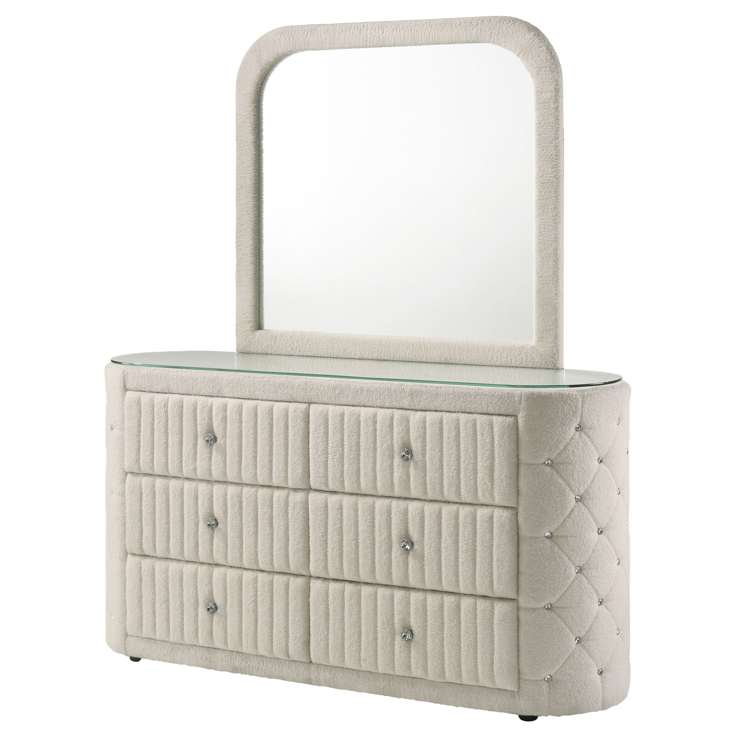 Sonya Dresser with Mirror - Ideal Furniture (Fresno,CA)