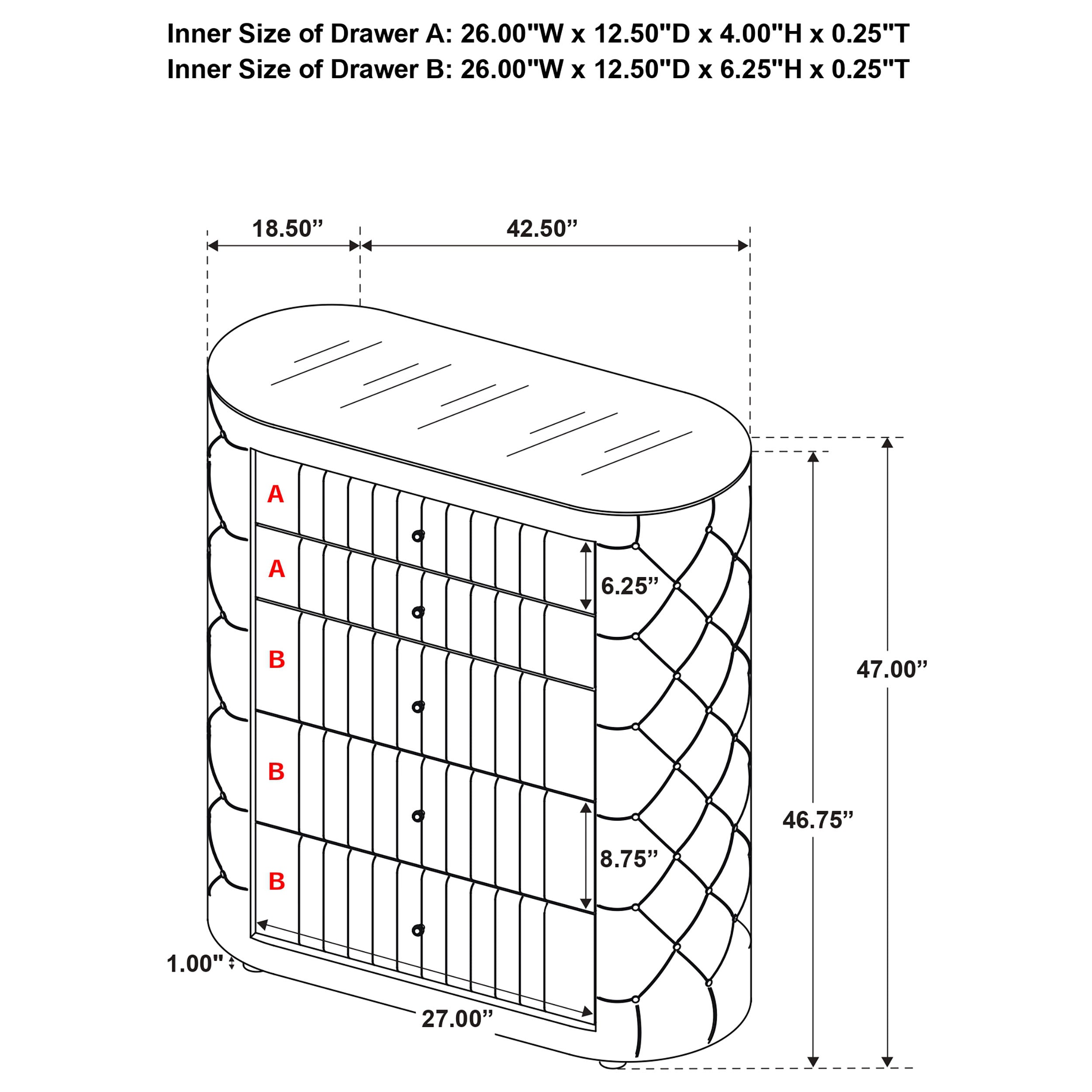 Sonya Chest of Drawers - Ideal Furniture (Fresno,CA)