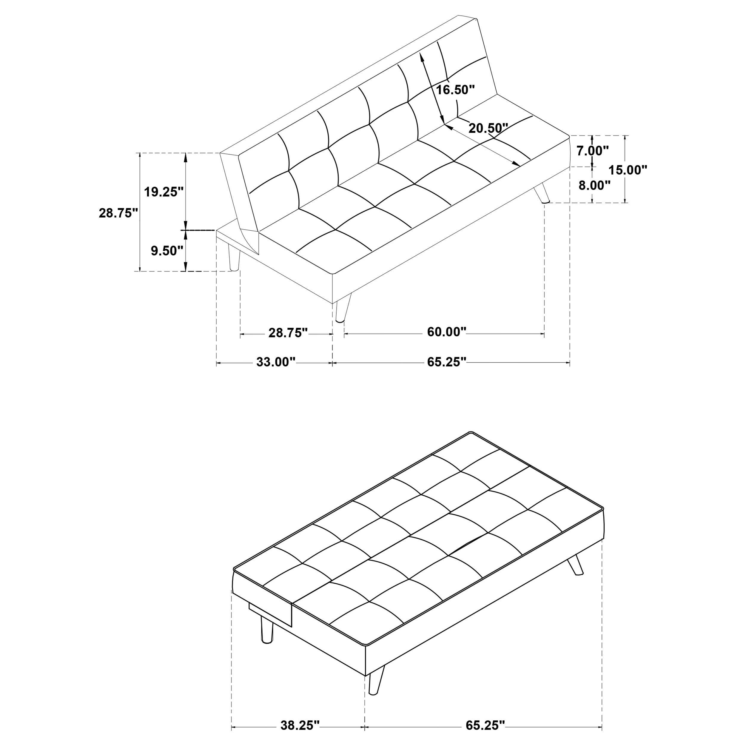 Jenson Convertible Sofa Bed - Ideal Furniture (Fresno,CA)