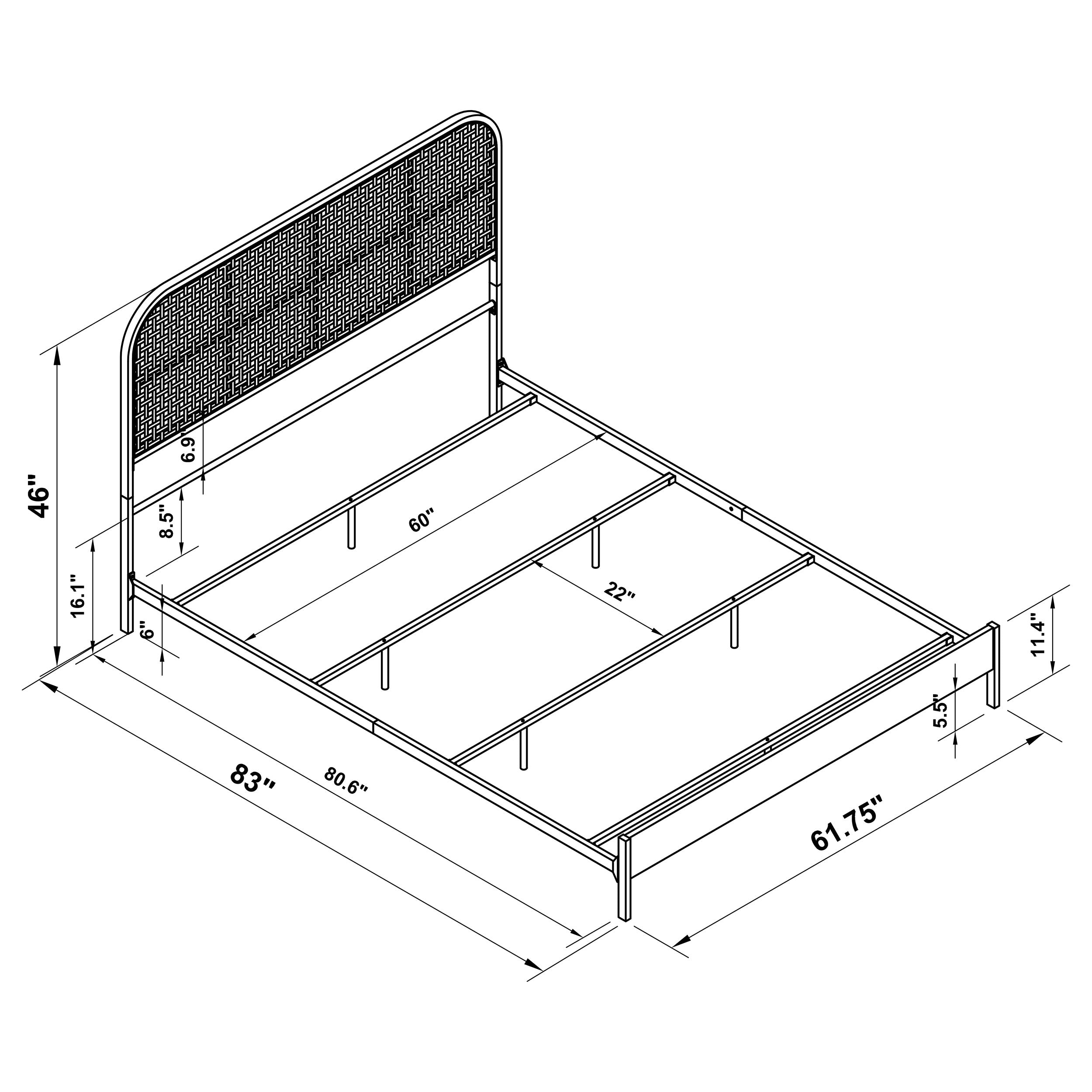 Amherst Panel Bed - Ideal Furniture (Fresno,CA)
