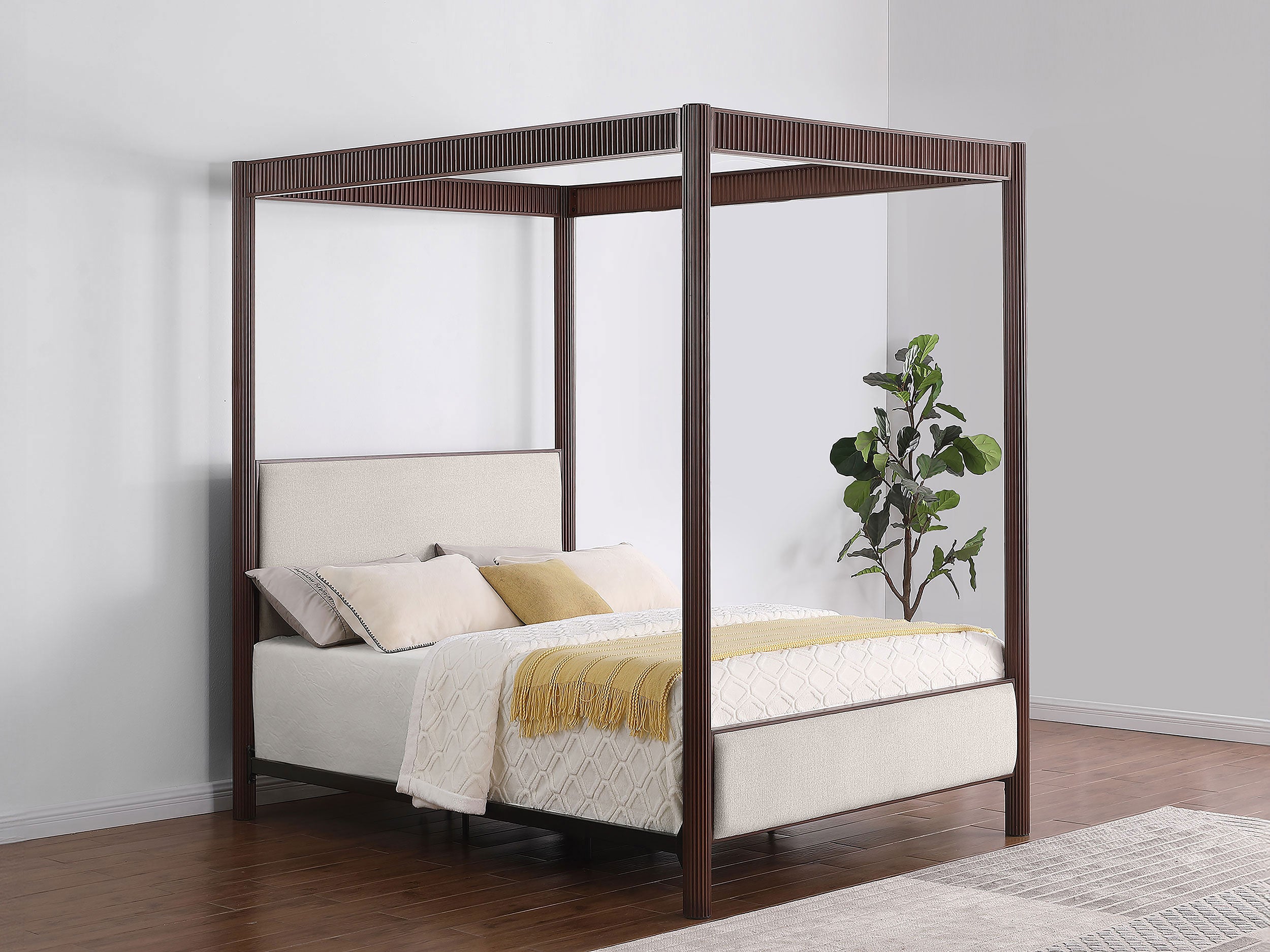 Zimmerlee Canopy Panel Bed - Ideal Furniture (Fresno,CA)