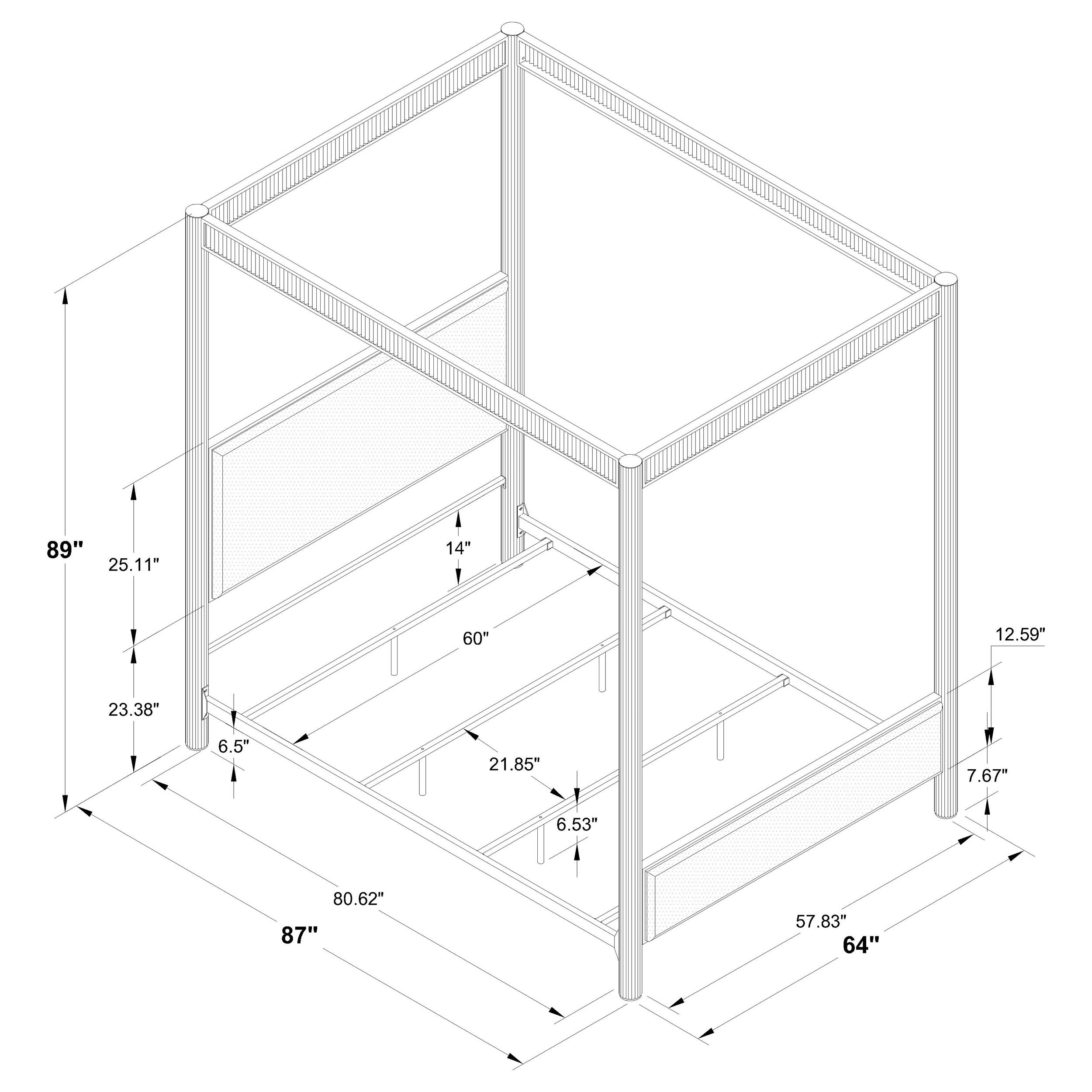 Zimmerlee Canopy Panel Bed - Ideal Furniture (Fresno,CA)