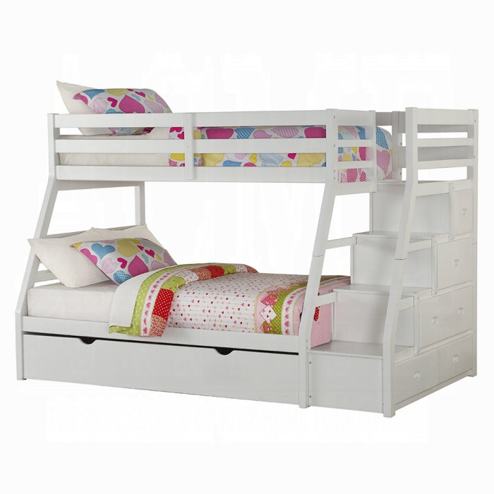 Jason Twin-Full Bunk Bed With Trundle and Storage - Ideal Furniture (Fresno,CA)