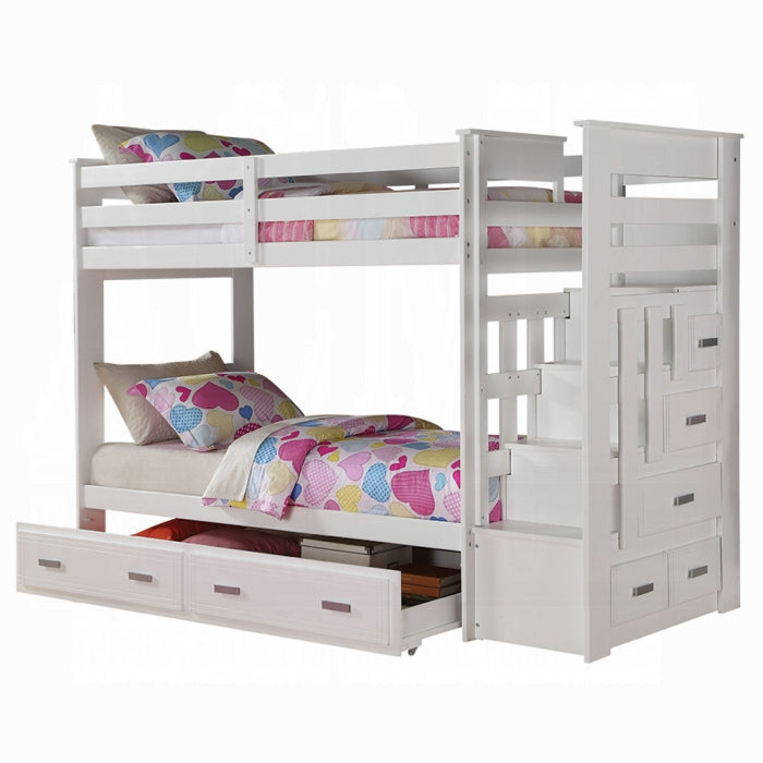 Allentown Twin-Twin Bunk Bed With Trundle and Storage - Ideal Furniture (Fresno,CA)
