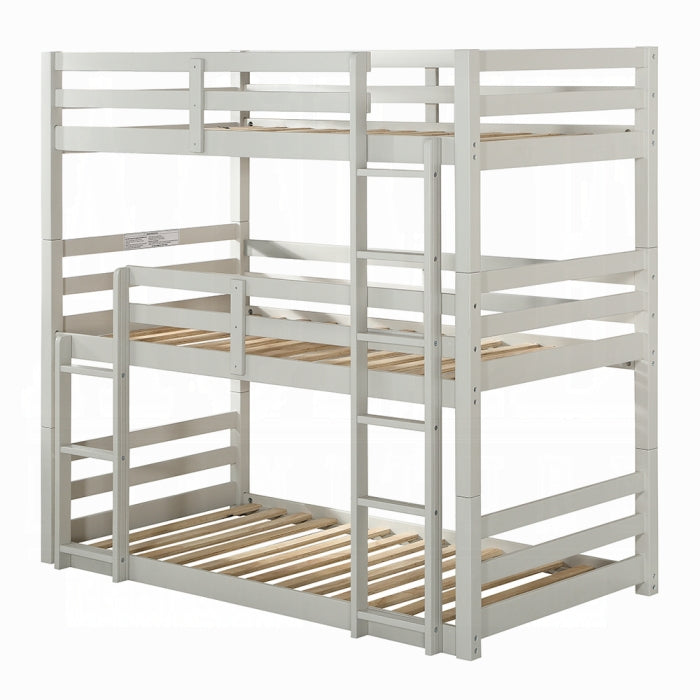 Ronnie Triple Twin Bunk Bed - Ideal Furniture (Fresno,CA)