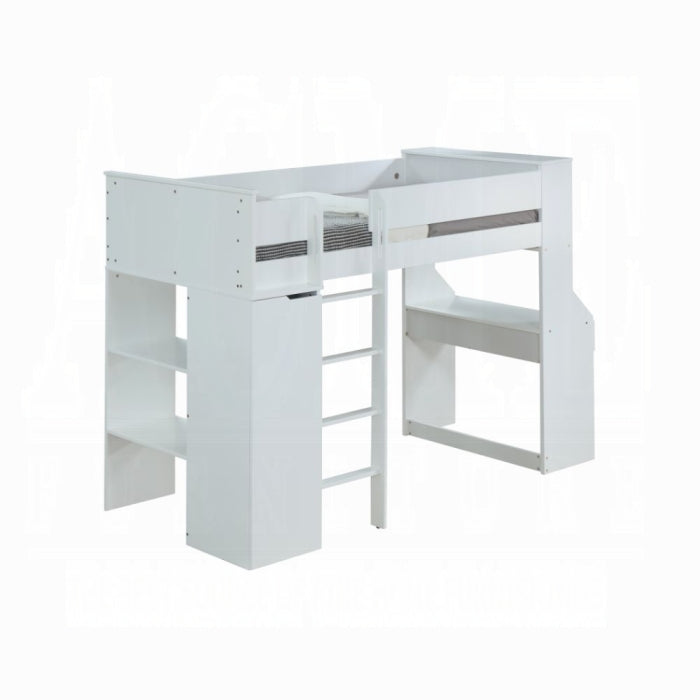 Ragna Twin Loft Bed With Desk and Wardrobe - Ideal Furniture (Fresno,CA)