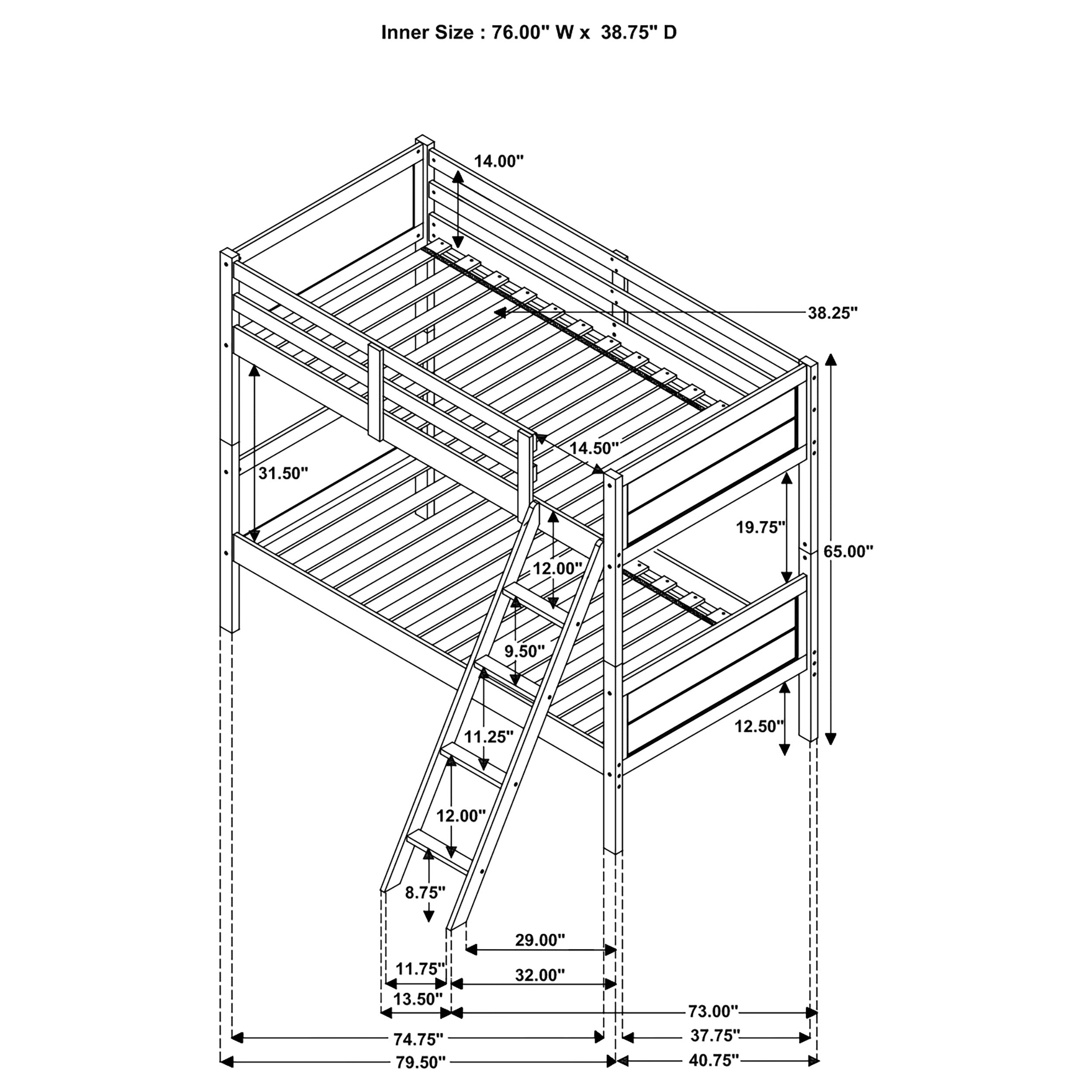 Ryder Bunk Bed - Ideal Furniture (Fresno,CA)
