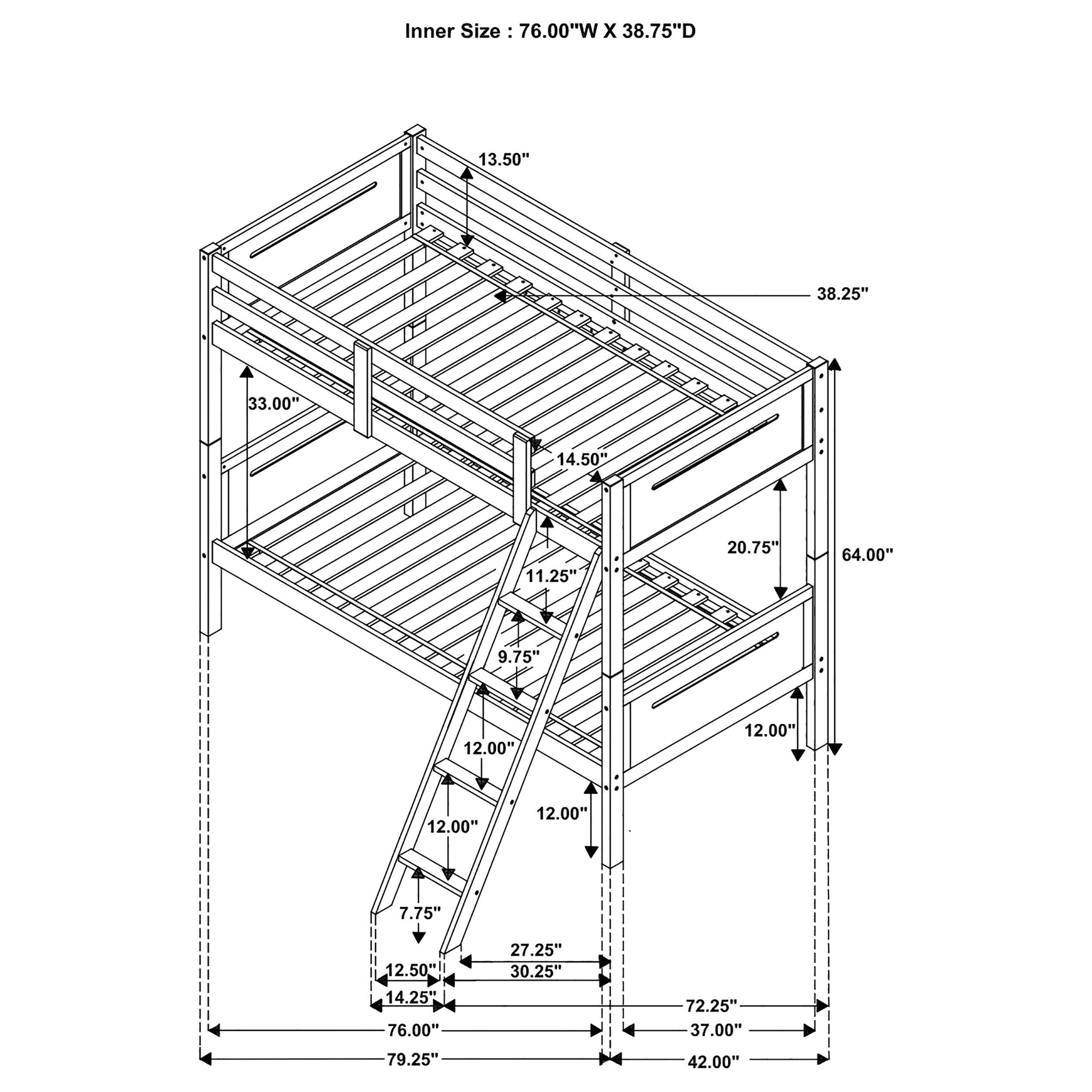 Littleton Bunk Bed - Ideal Furniture (Fresno,CA)