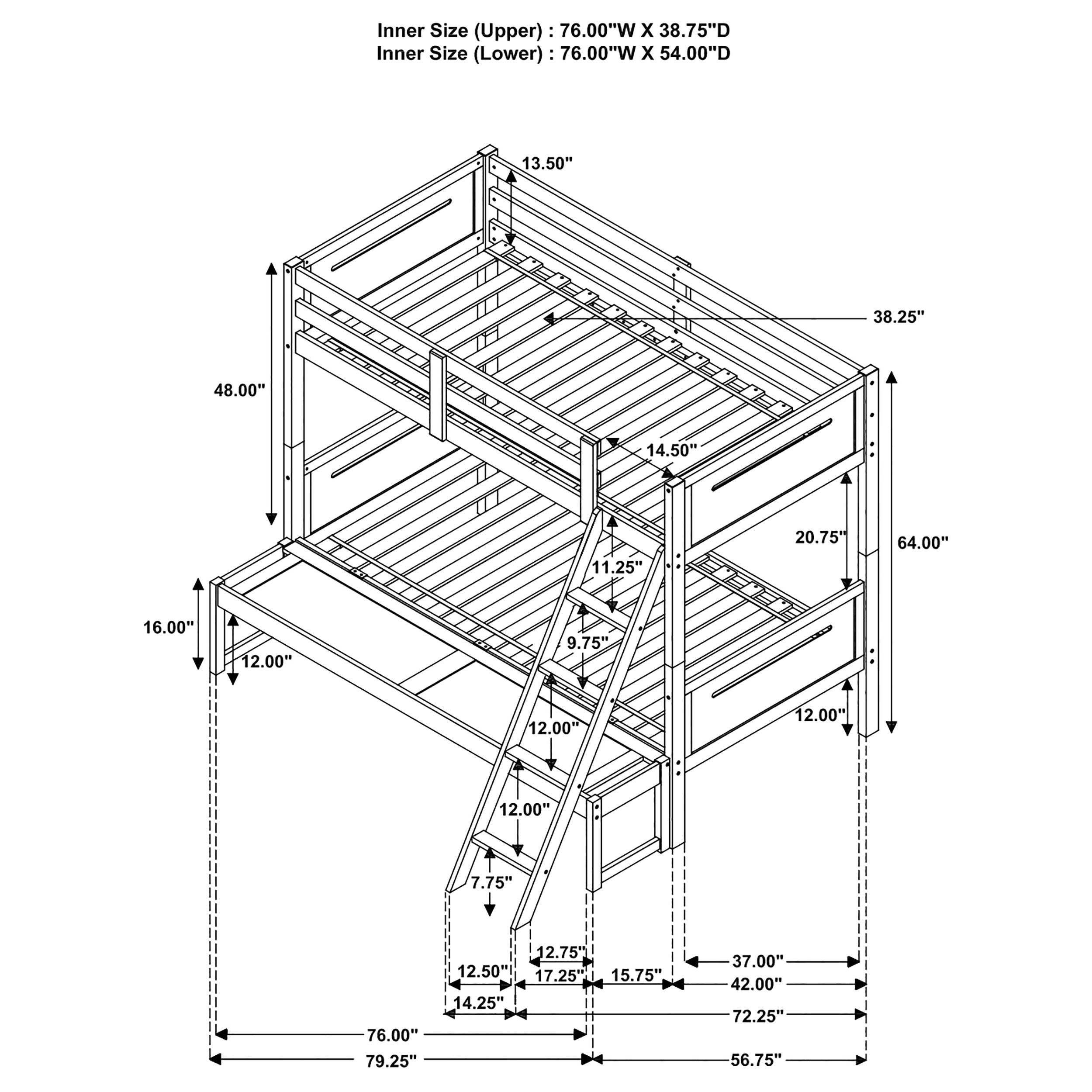 Littleton Bunk Bed - Ideal Furniture (Fresno,CA)