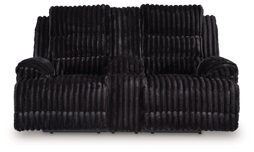 Rhine Falls Reclining Loveseat with Console - Ideal Furniture (Fresno,CA)