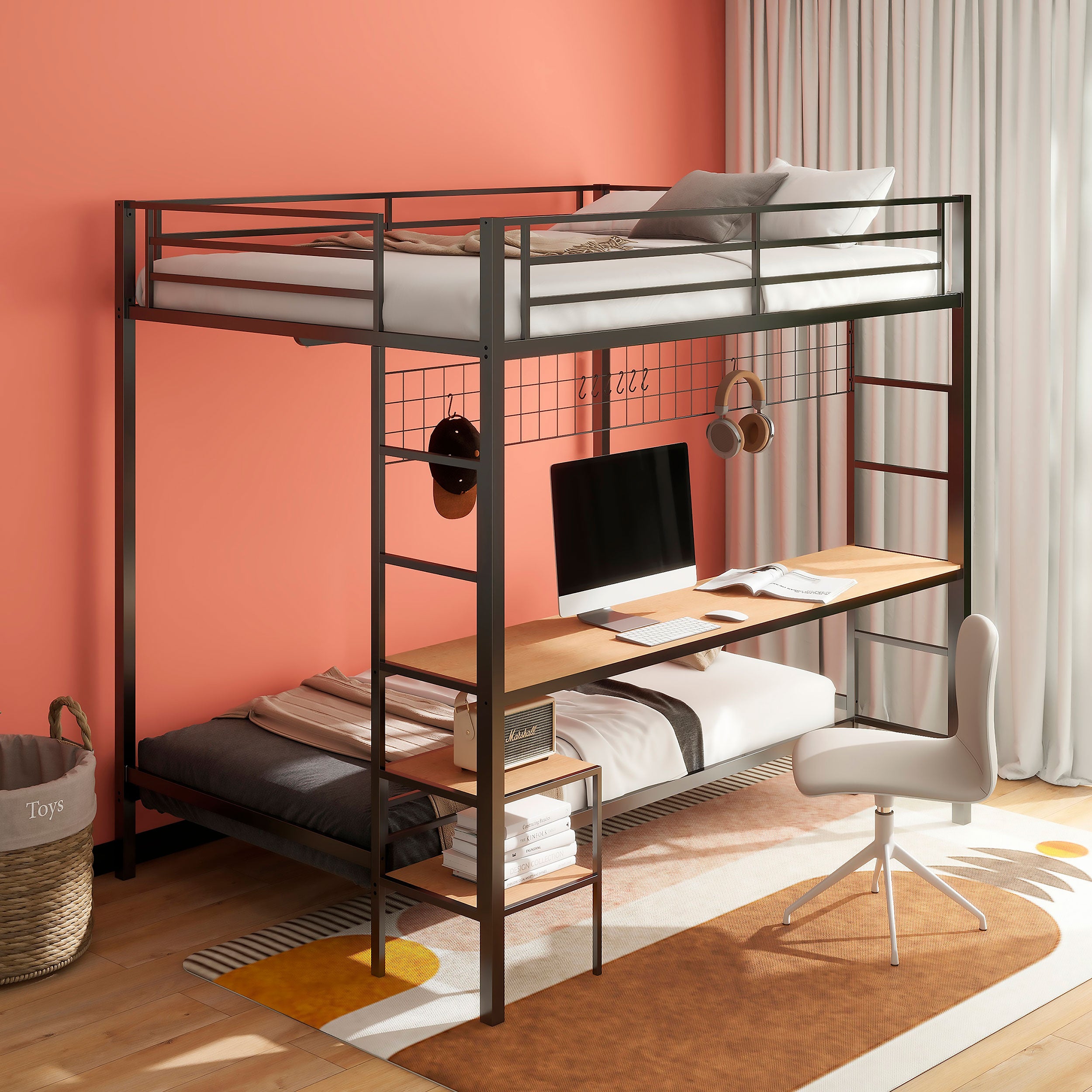 Bettoni Workstation Bunk Bed - Ideal Furniture (Fresno,CA)