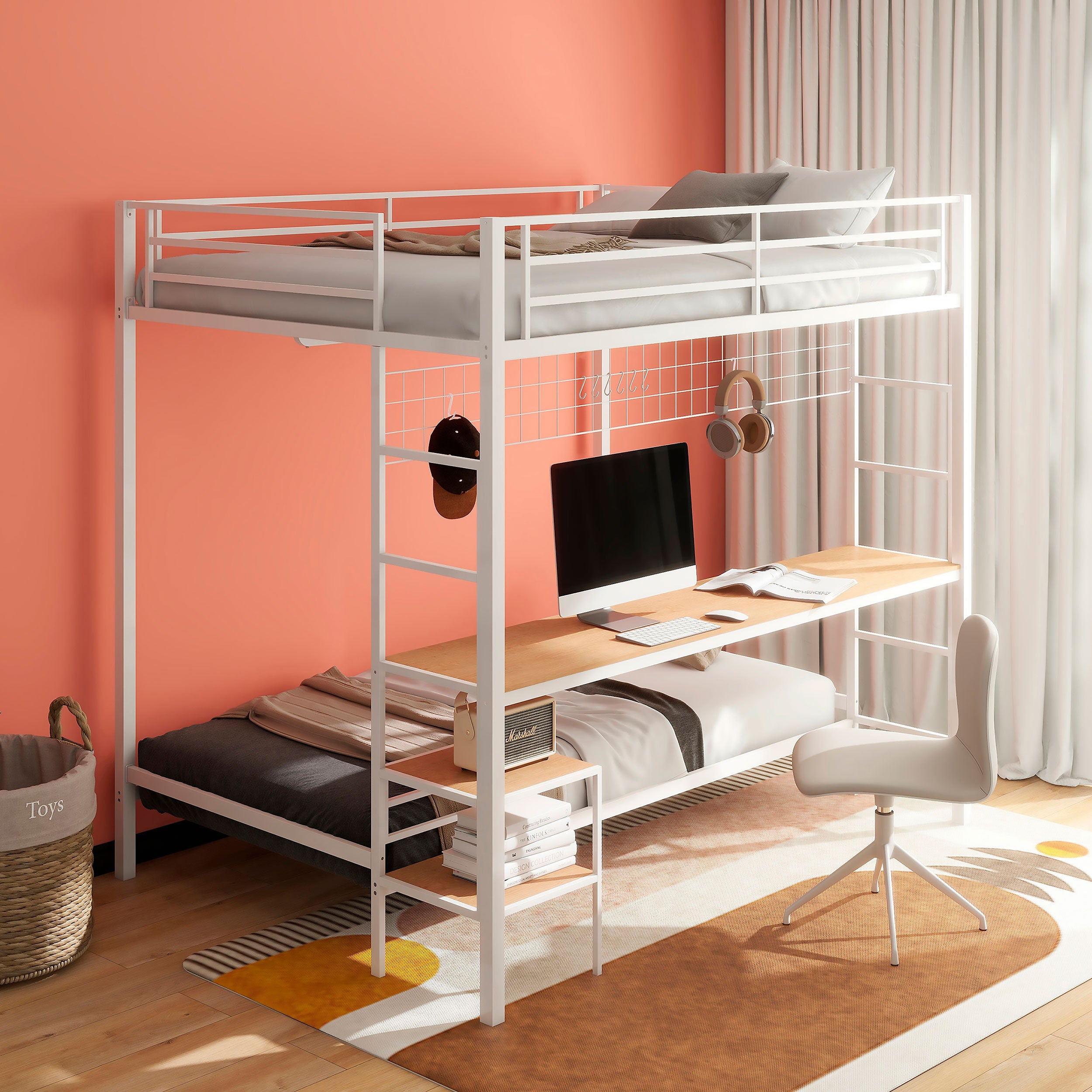 Bettoni Workstation Bunk Bed - Ideal Furniture (Fresno,CA)