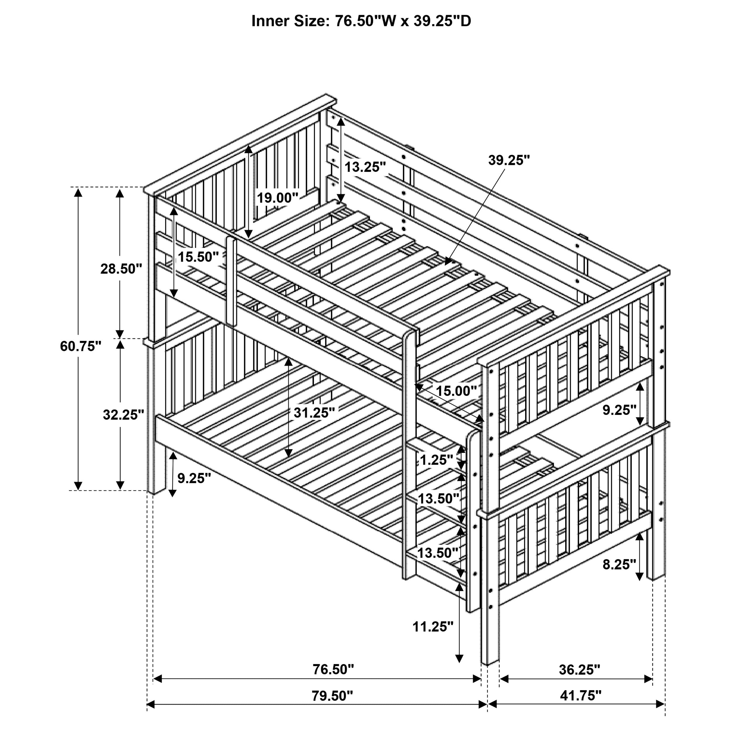 Chapman Bunk Bed - Ideal Furniture (Fresno,CA)