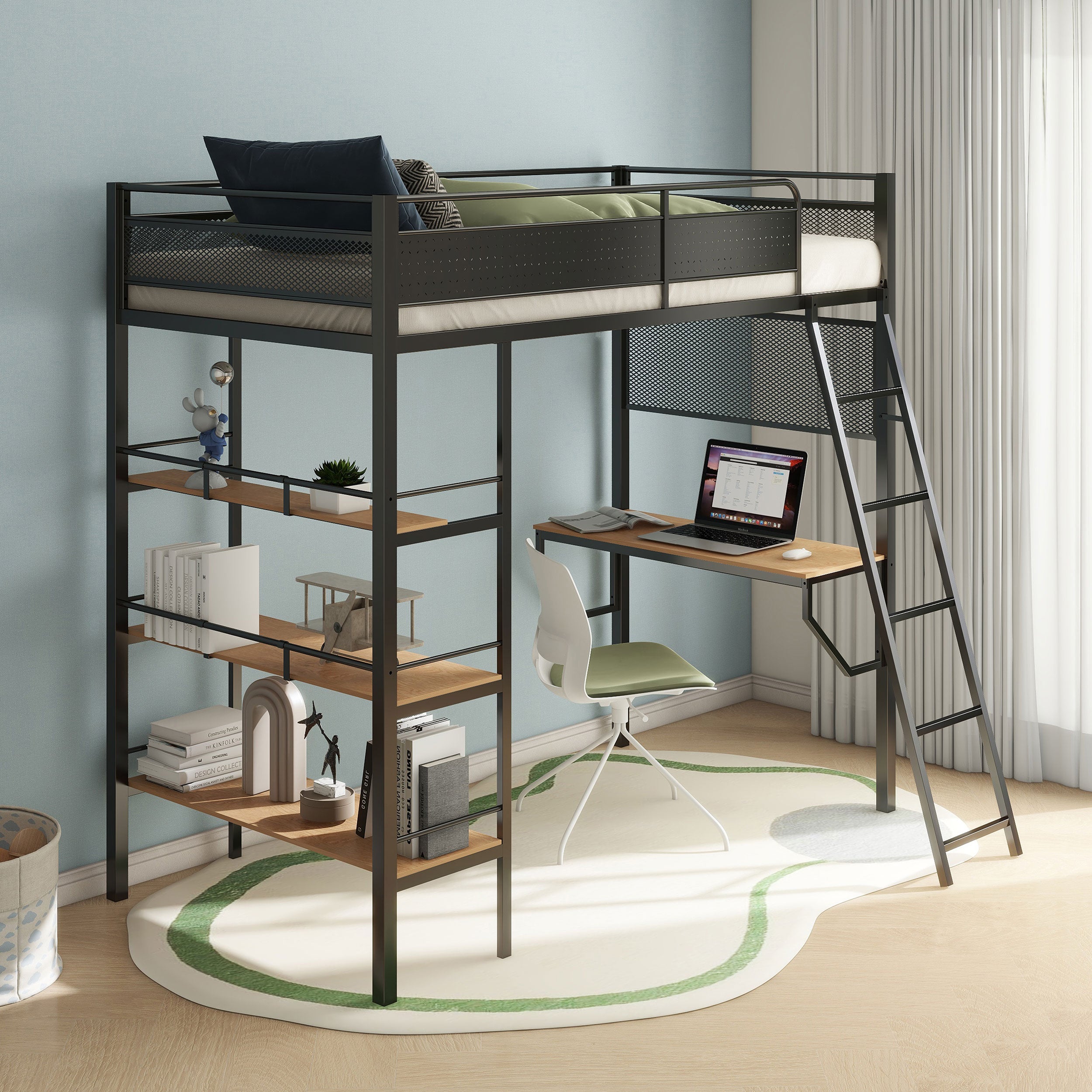 Campus Workstation Loft Bed - Ideal Furniture (Fresno,CA)