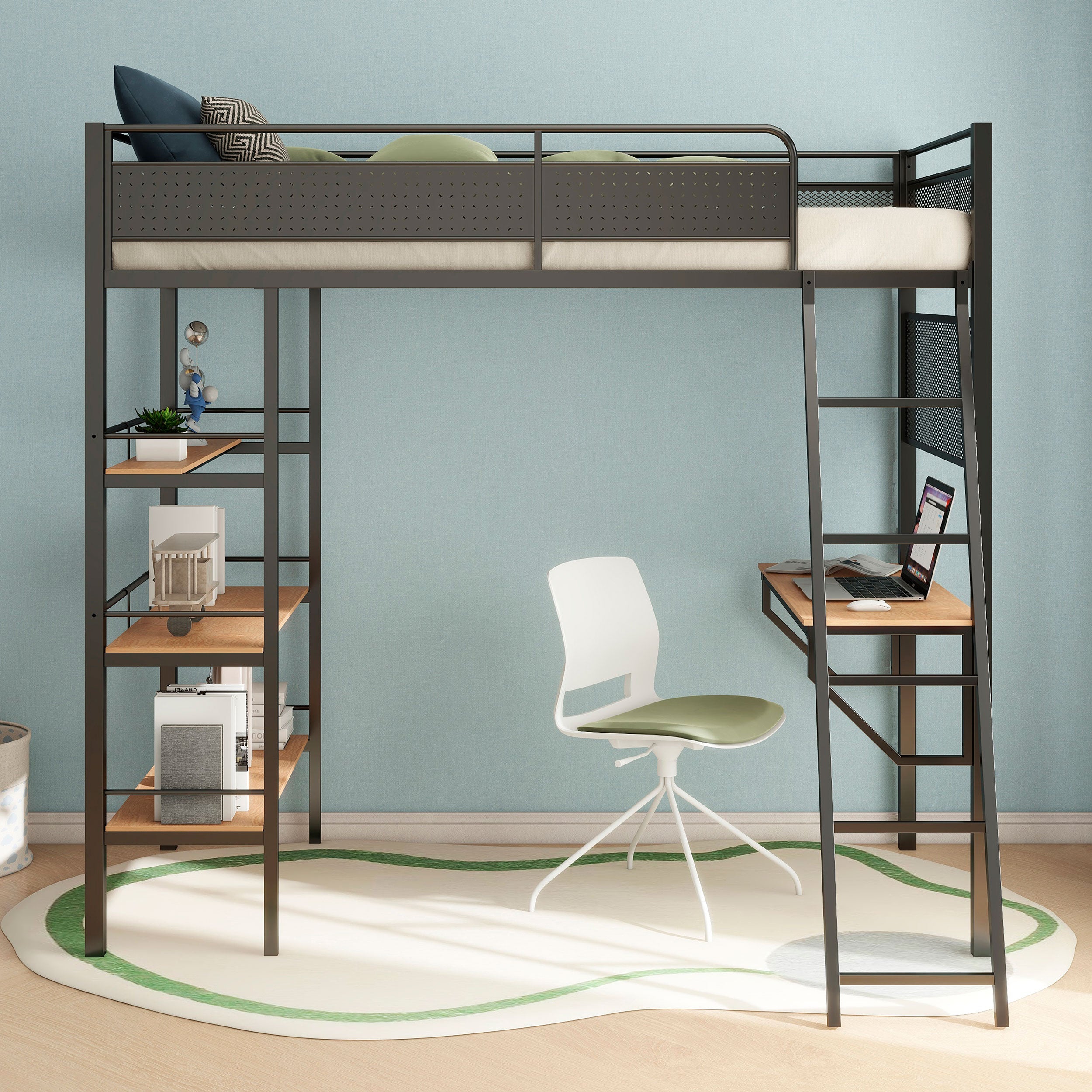 Campus Workstation Loft Bed - Ideal Furniture (Fresno,CA)