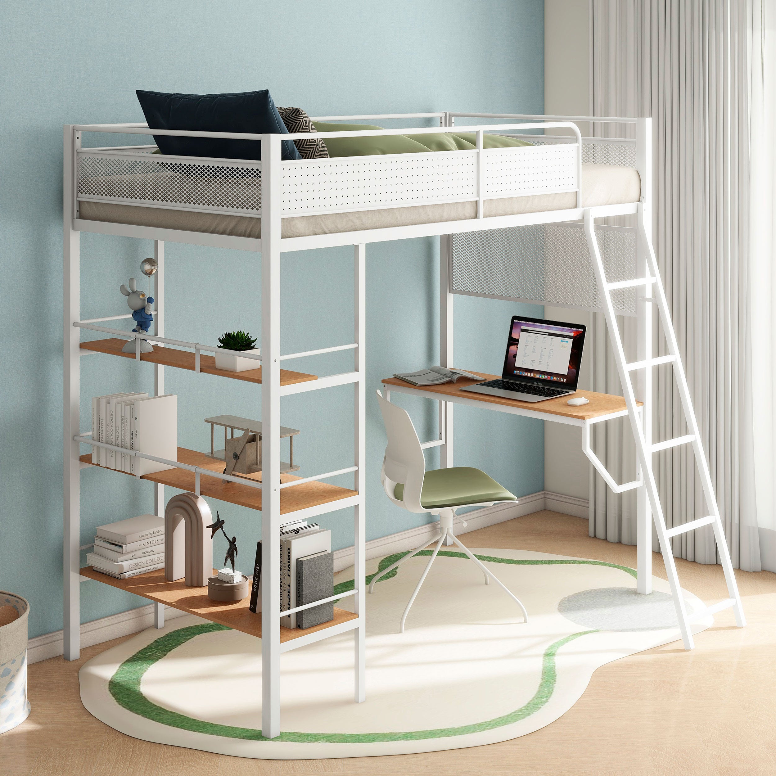 Campus Workstation Loft Bed - Ideal Furniture (Fresno,CA)