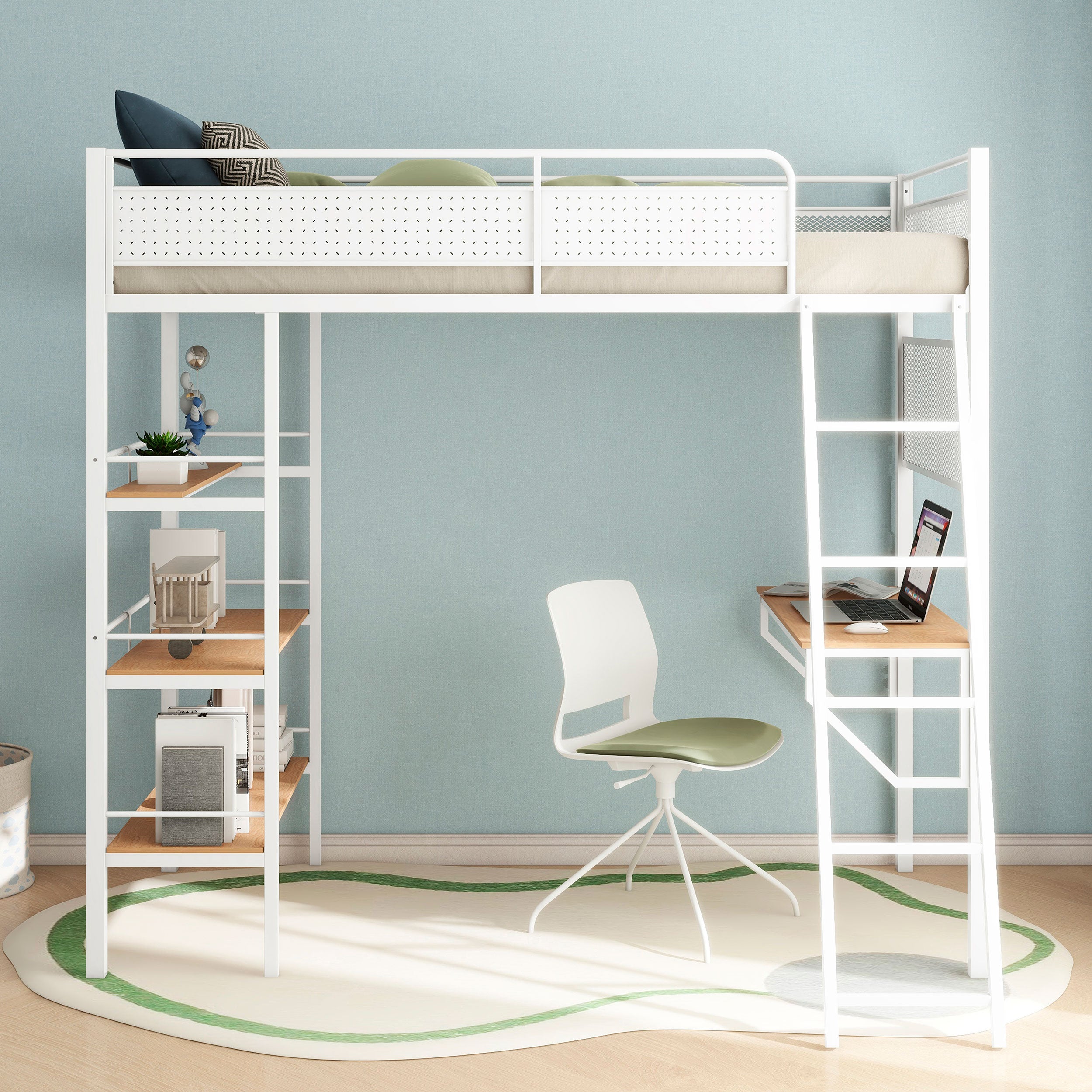 Campus Workstation Loft Bed - Ideal Furniture (Fresno,CA)