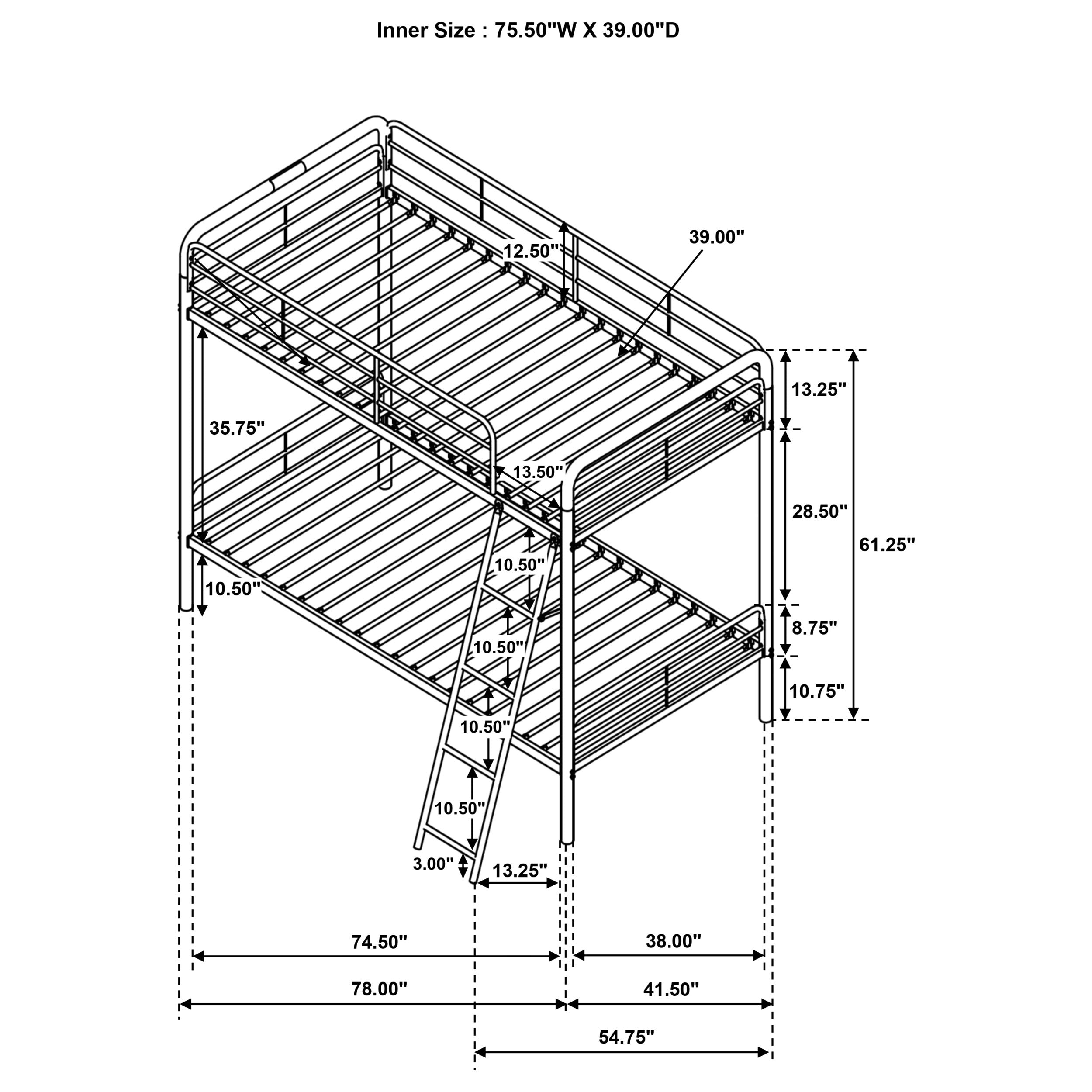 Carson Bunk Bed - Ideal Furniture (Fresno,CA)