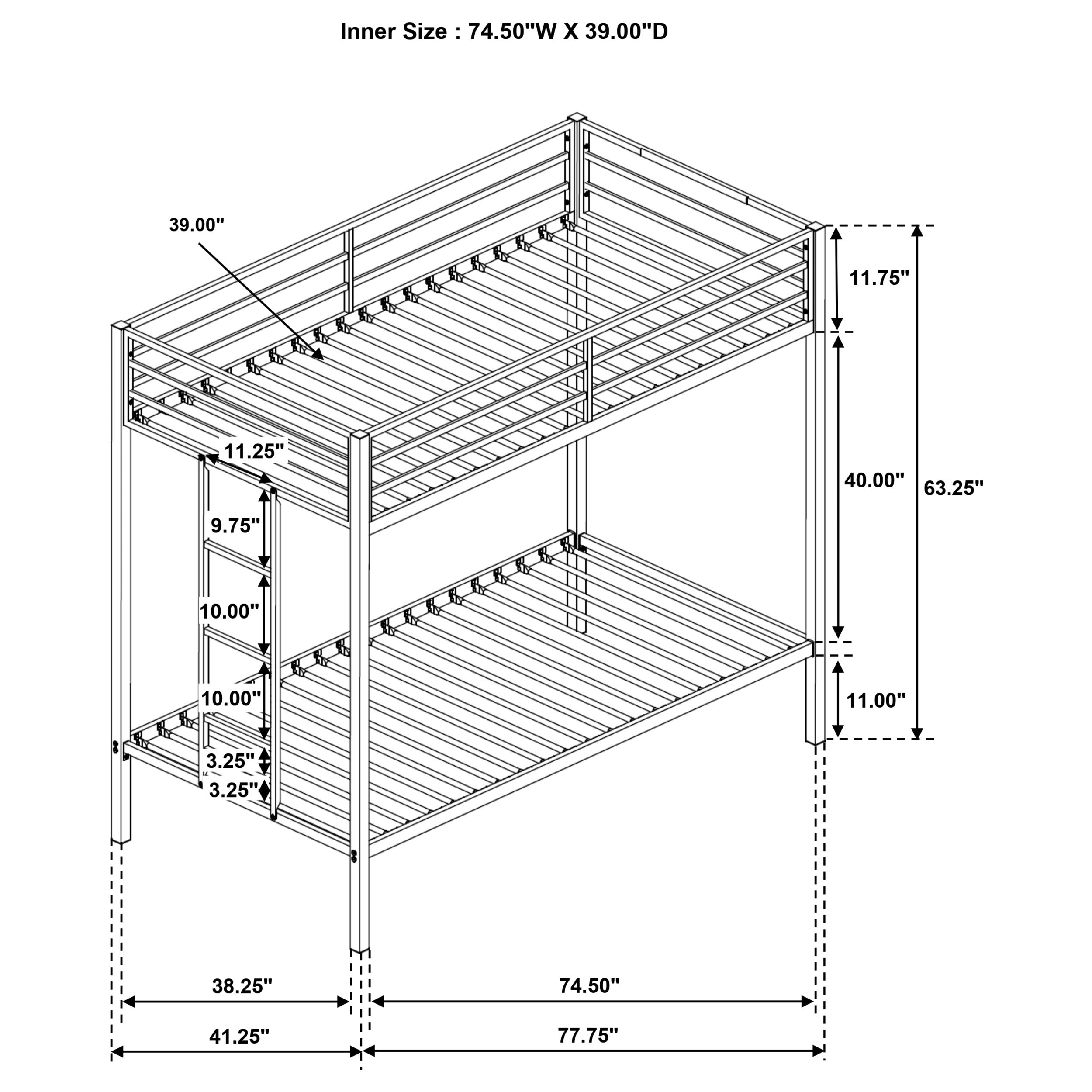 Alevera Bunk Bed - Ideal Furniture (Fresno,CA)