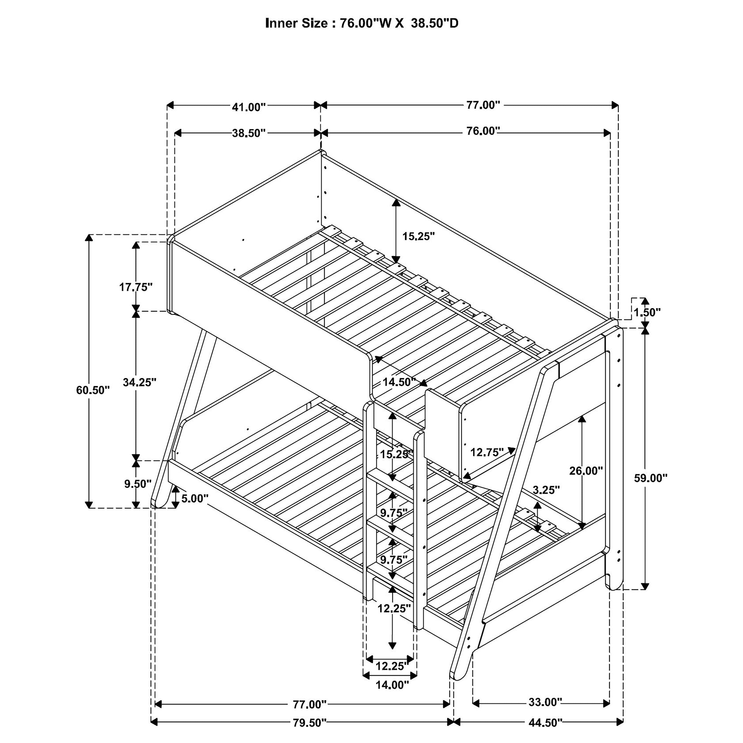 Wyatt Bunk Bed - Ideal Furniture (Fresno,CA)