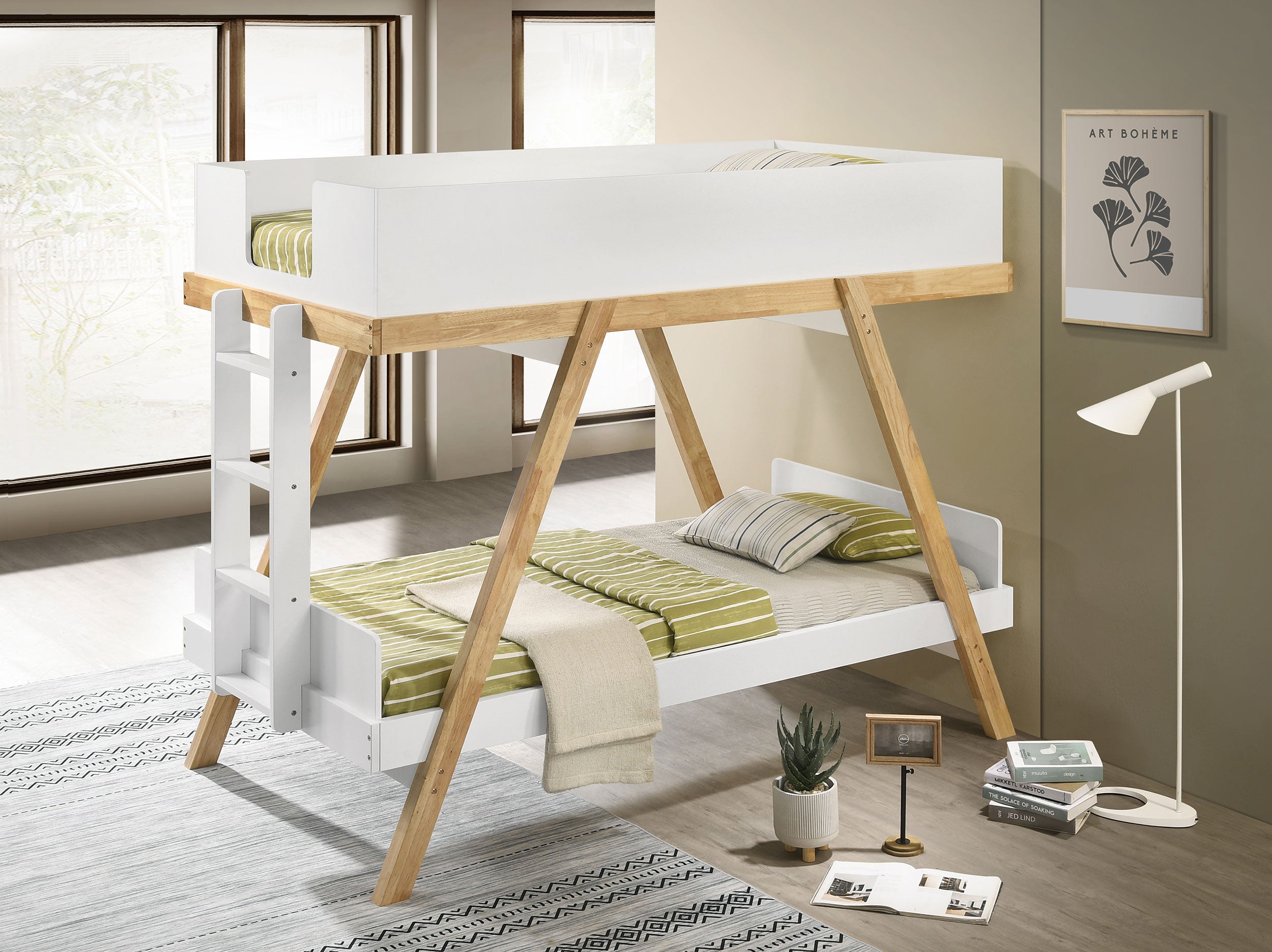 Frankie Bunk Bed with Mattress - Ideal Furniture (Fresno,CA)