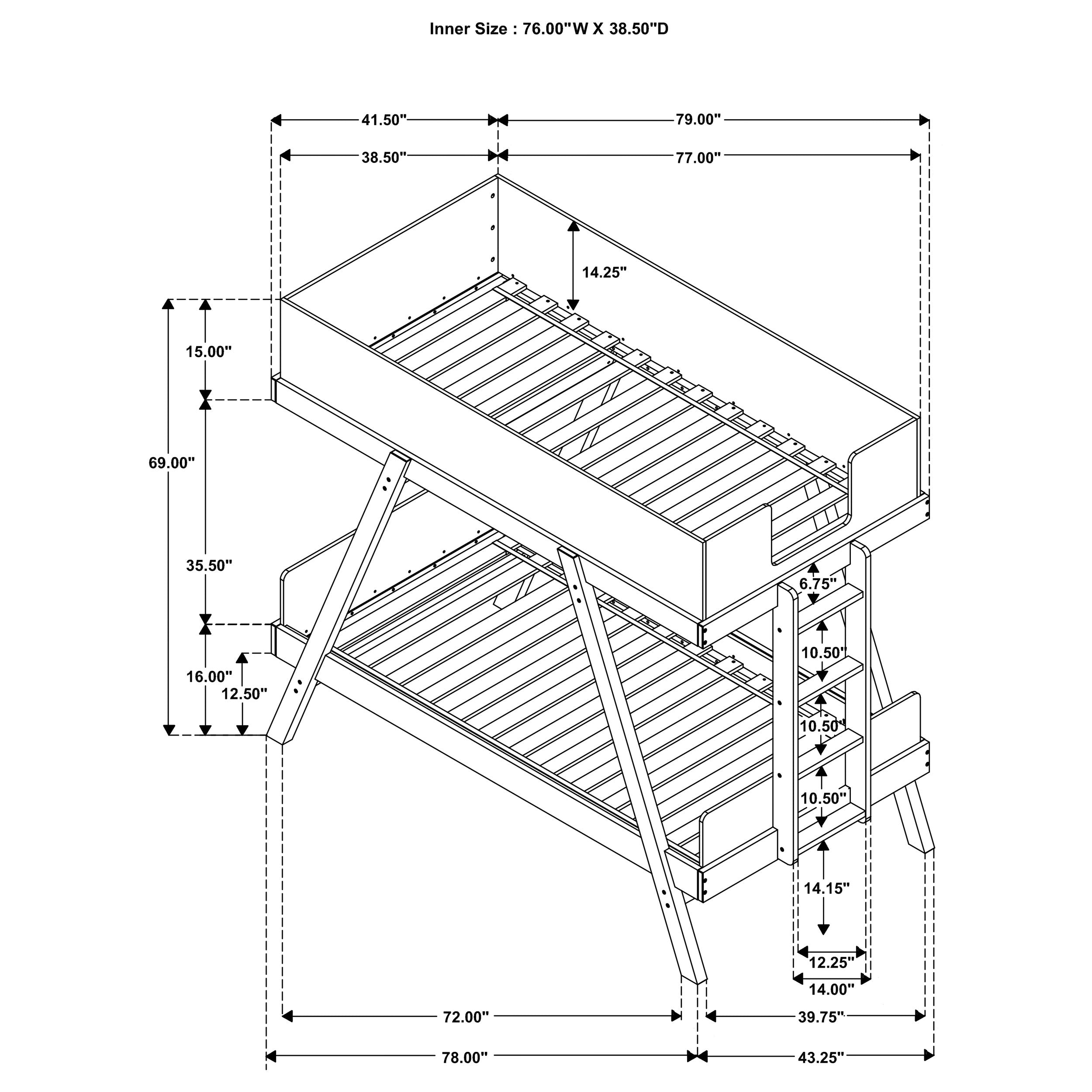 Frankie Bunk Bed - Ideal Furniture (Fresno,CA)