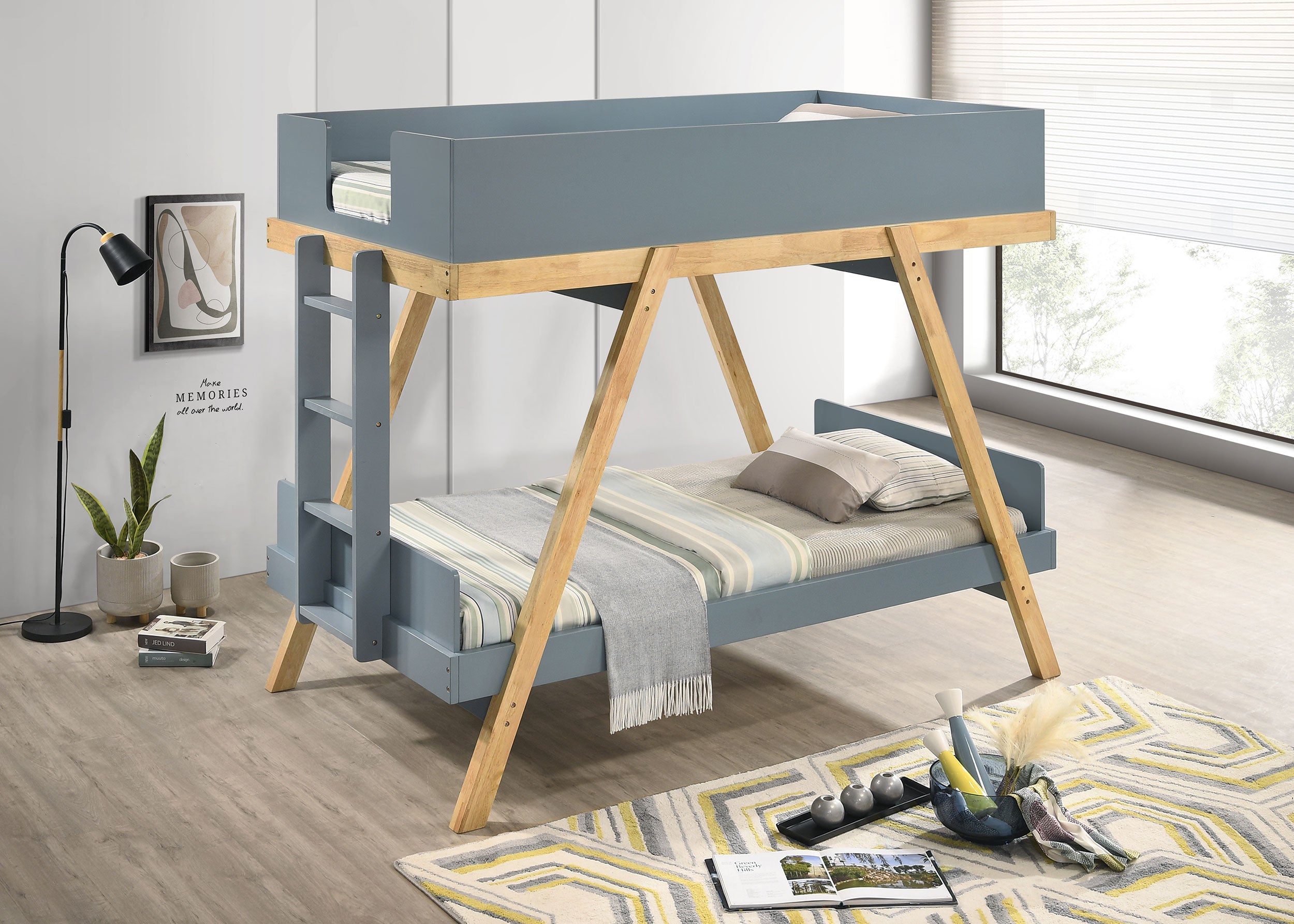 Frankie Bunk Bed with Mattress - Ideal Furniture (Fresno,CA)