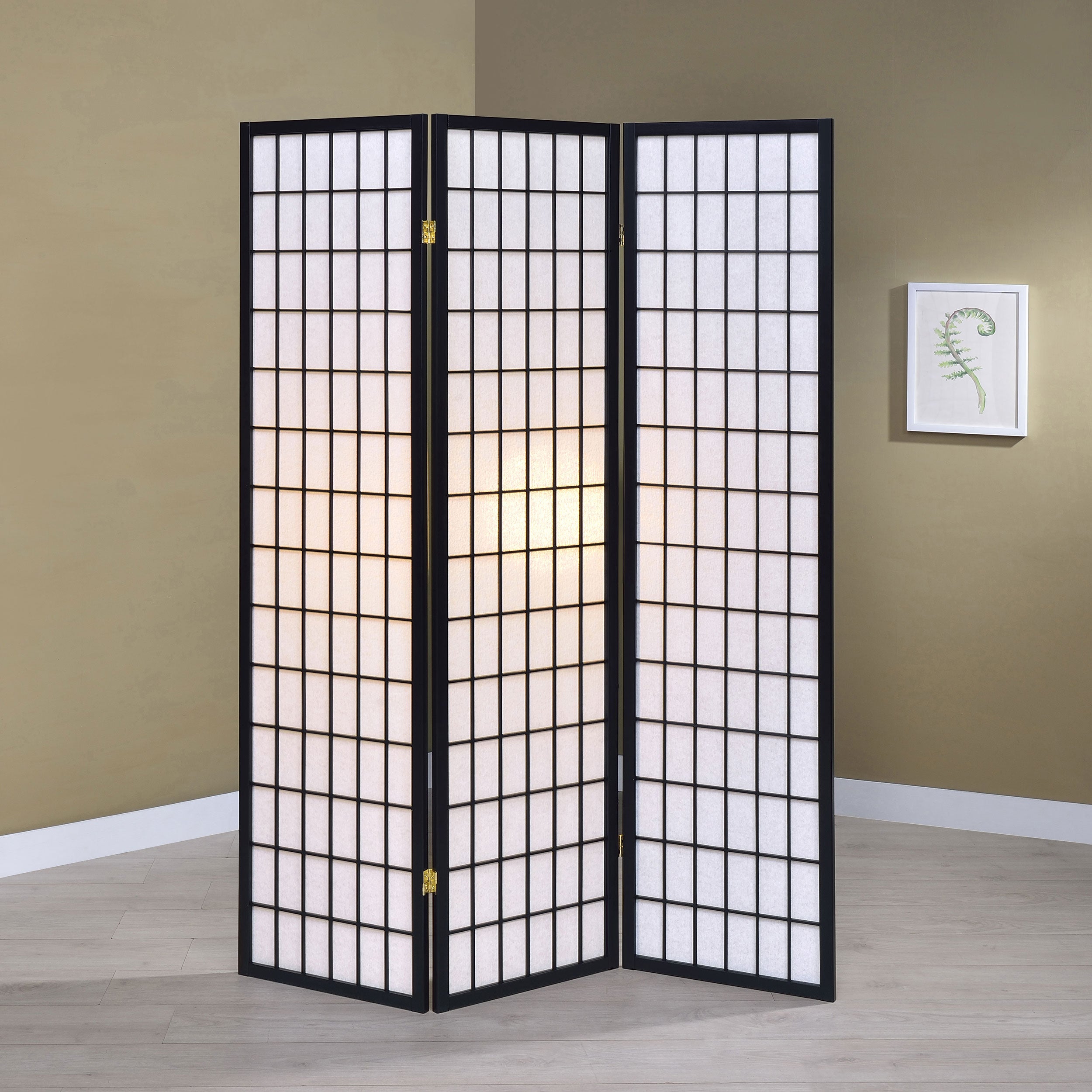 Carrie Three-Panel Room Divider - Ideal Furniture (Fresno,CA)