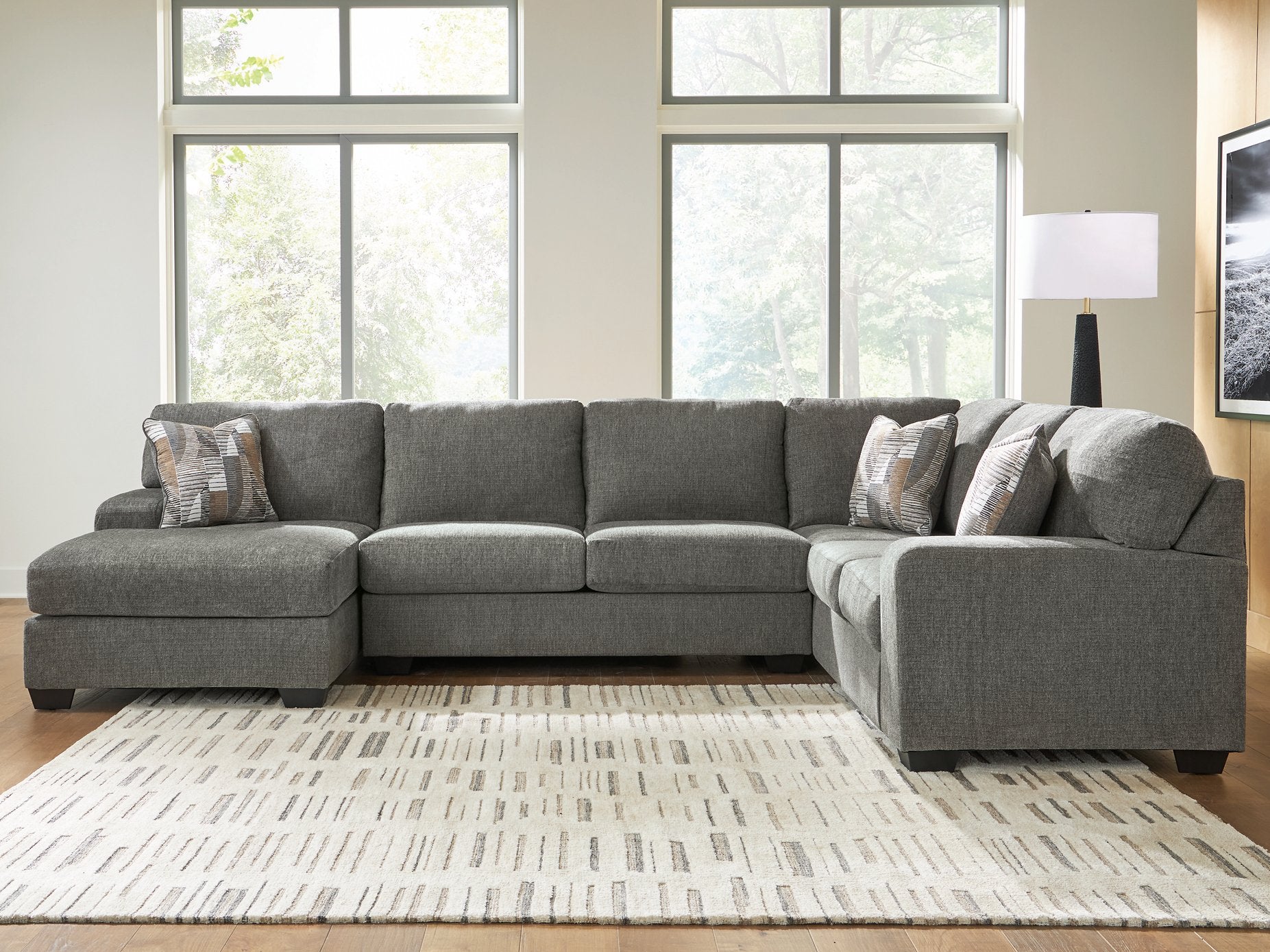 Clarington Sectional with Chaise - Ideal Furniture (Fresno,CA)