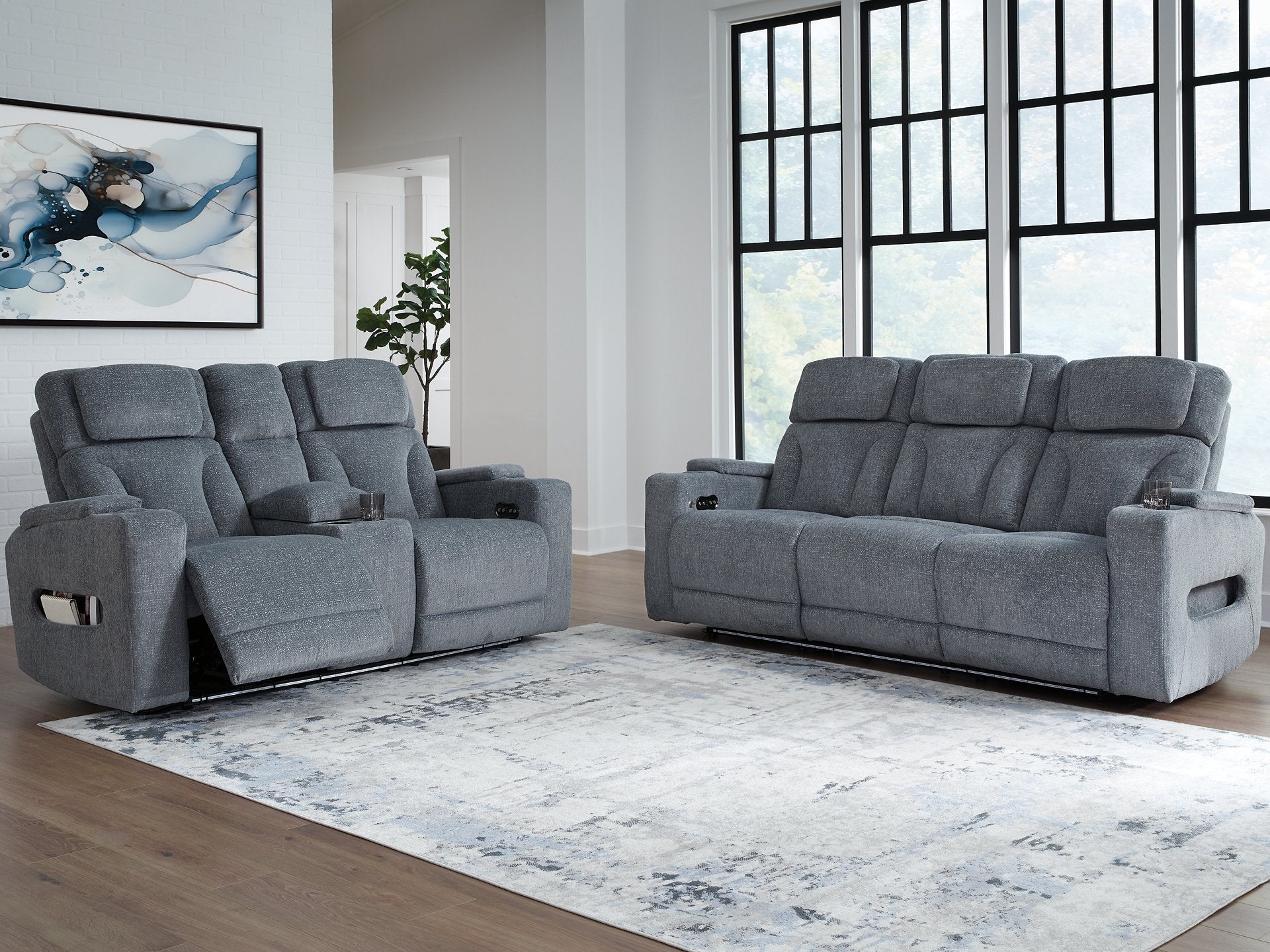 Studio Cave Living Room Set - Ideal Furniture (Fresno,CA)