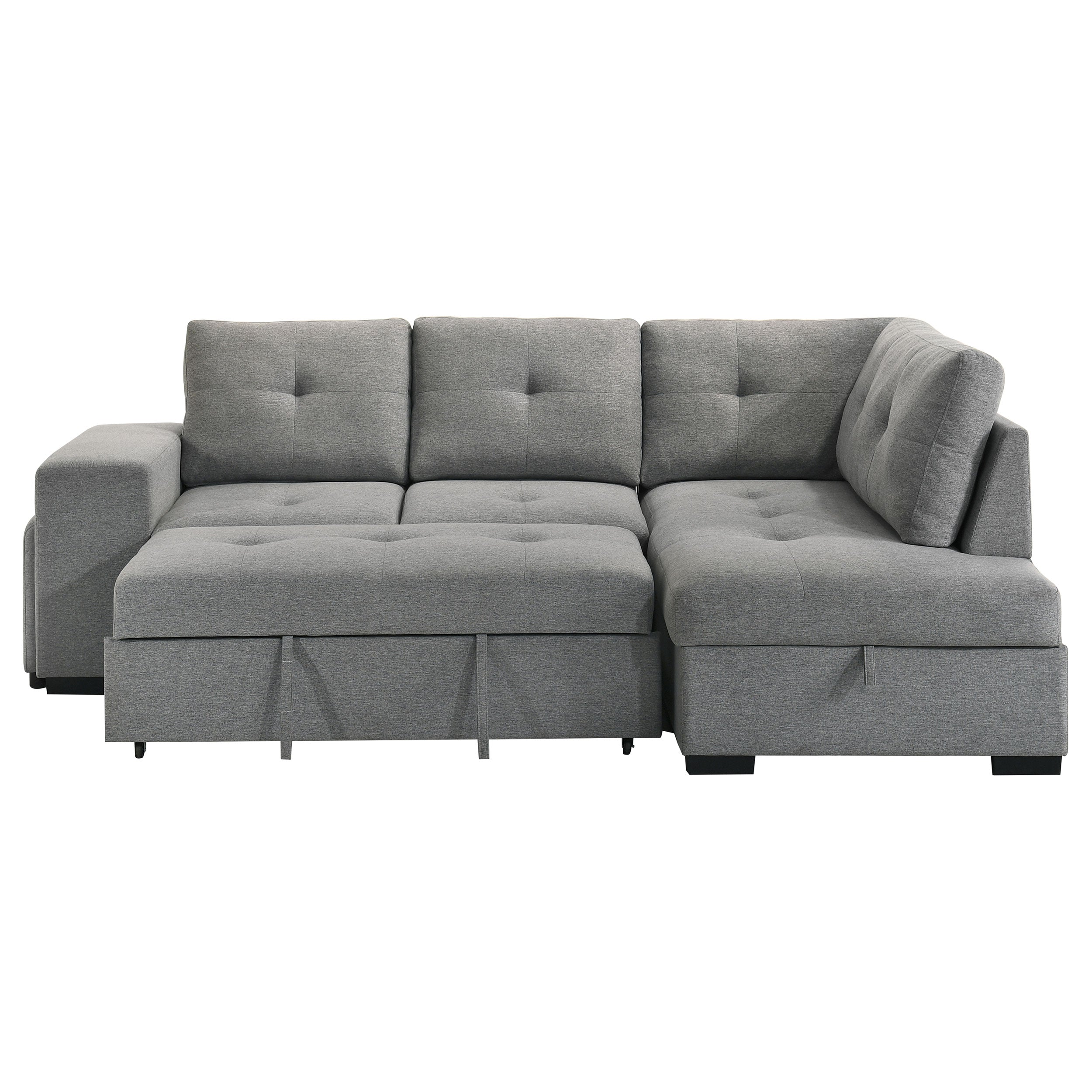 Roanne Pull-Out Sleeper Sectional Sofa - Ideal Furniture (Fresno,CA)