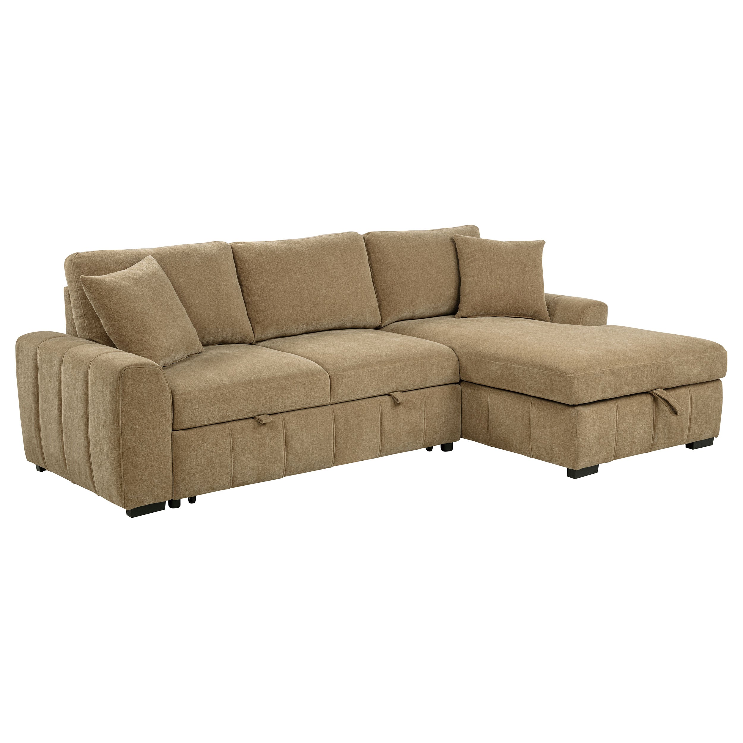 Pastrana Pull-Out Sleeper Sectional Sofa - Ideal Furniture (Fresno,CA)