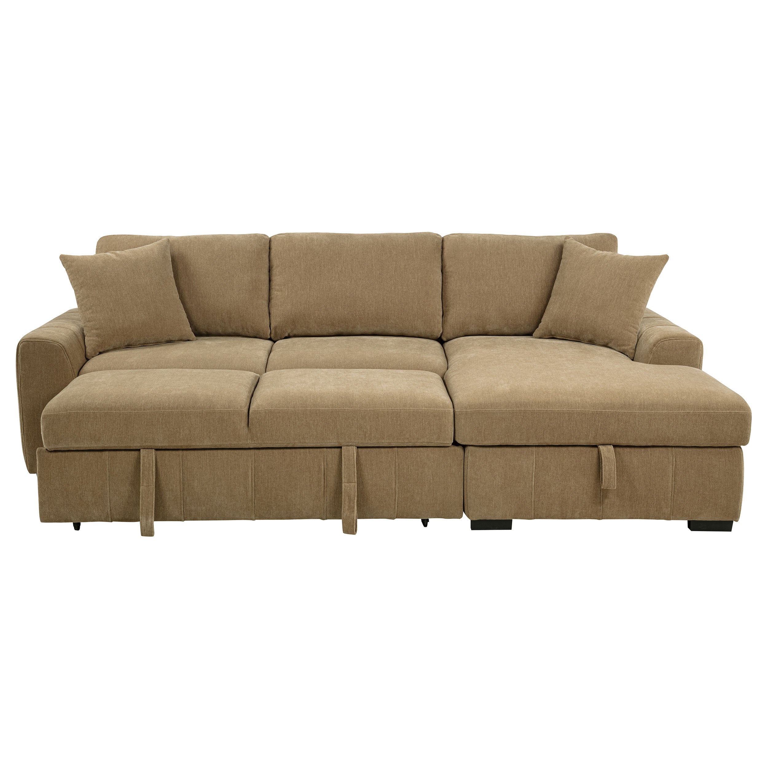 Pastrana Pull-Out Sleeper Sectional Sofa - Ideal Furniture (Fresno,CA)