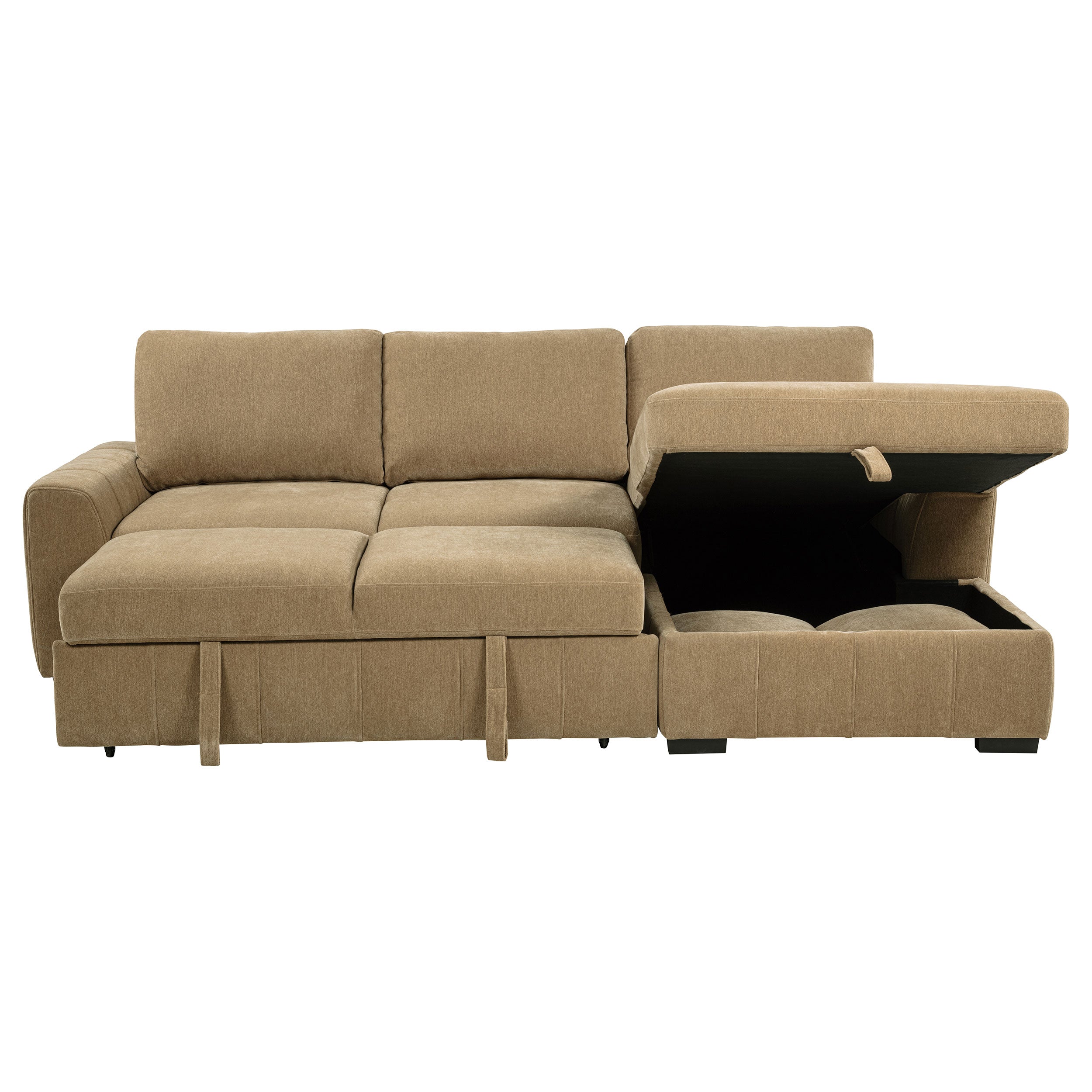 Pastrana Pull-Out Sleeper Sectional Sofa - Ideal Furniture (Fresno,CA)