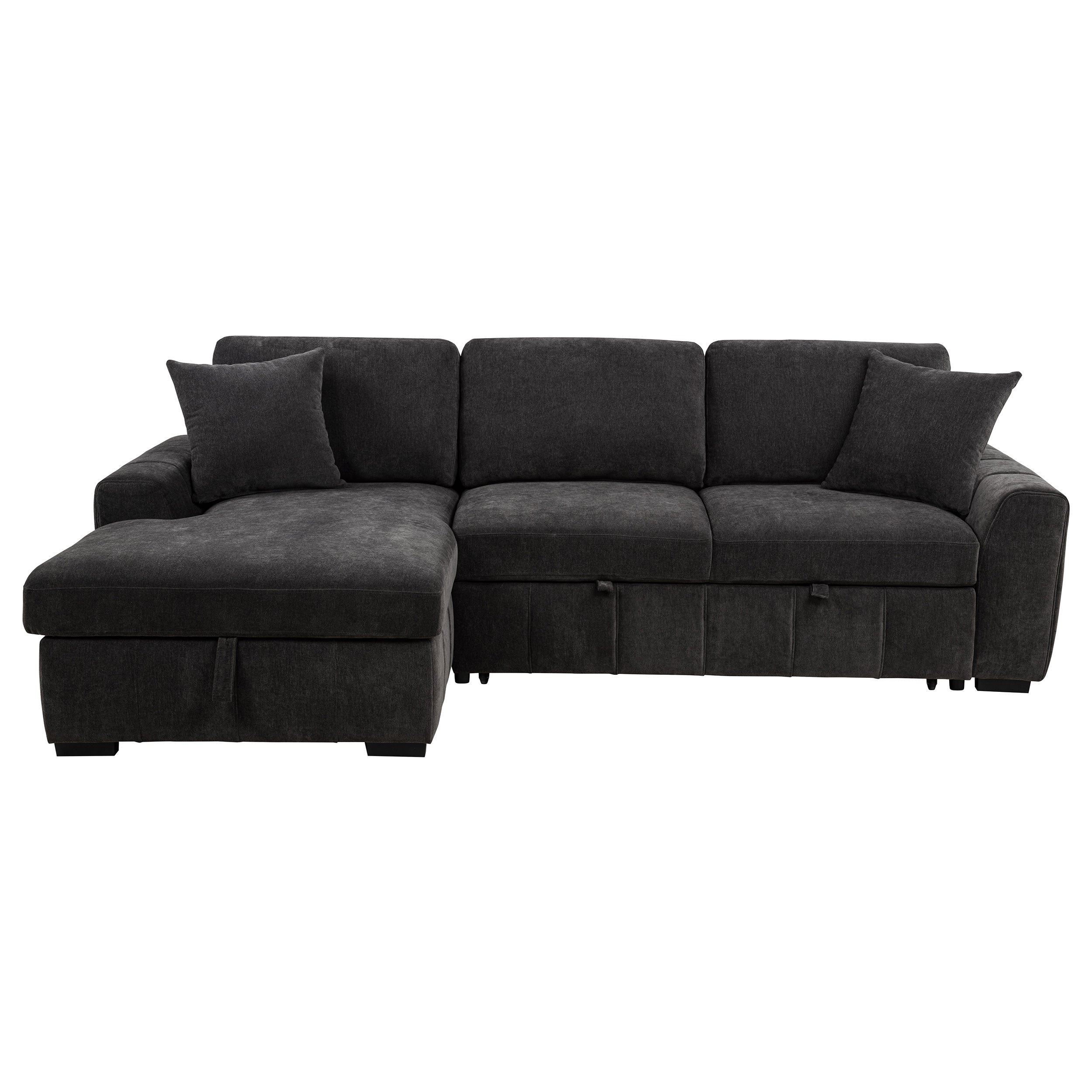 Pastrana Pull-Out Sleeper Sectional Sofa - Ideal Furniture (Fresno,CA)