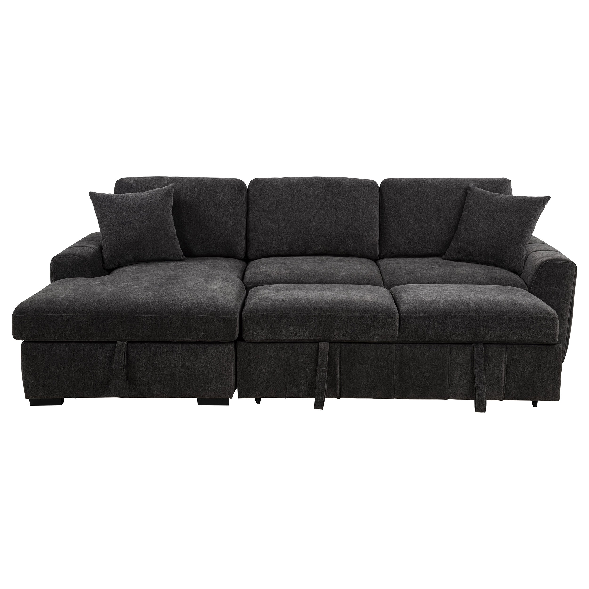 Pastrana Pull-Out Sleeper Sectional Sofa - Ideal Furniture (Fresno,CA)